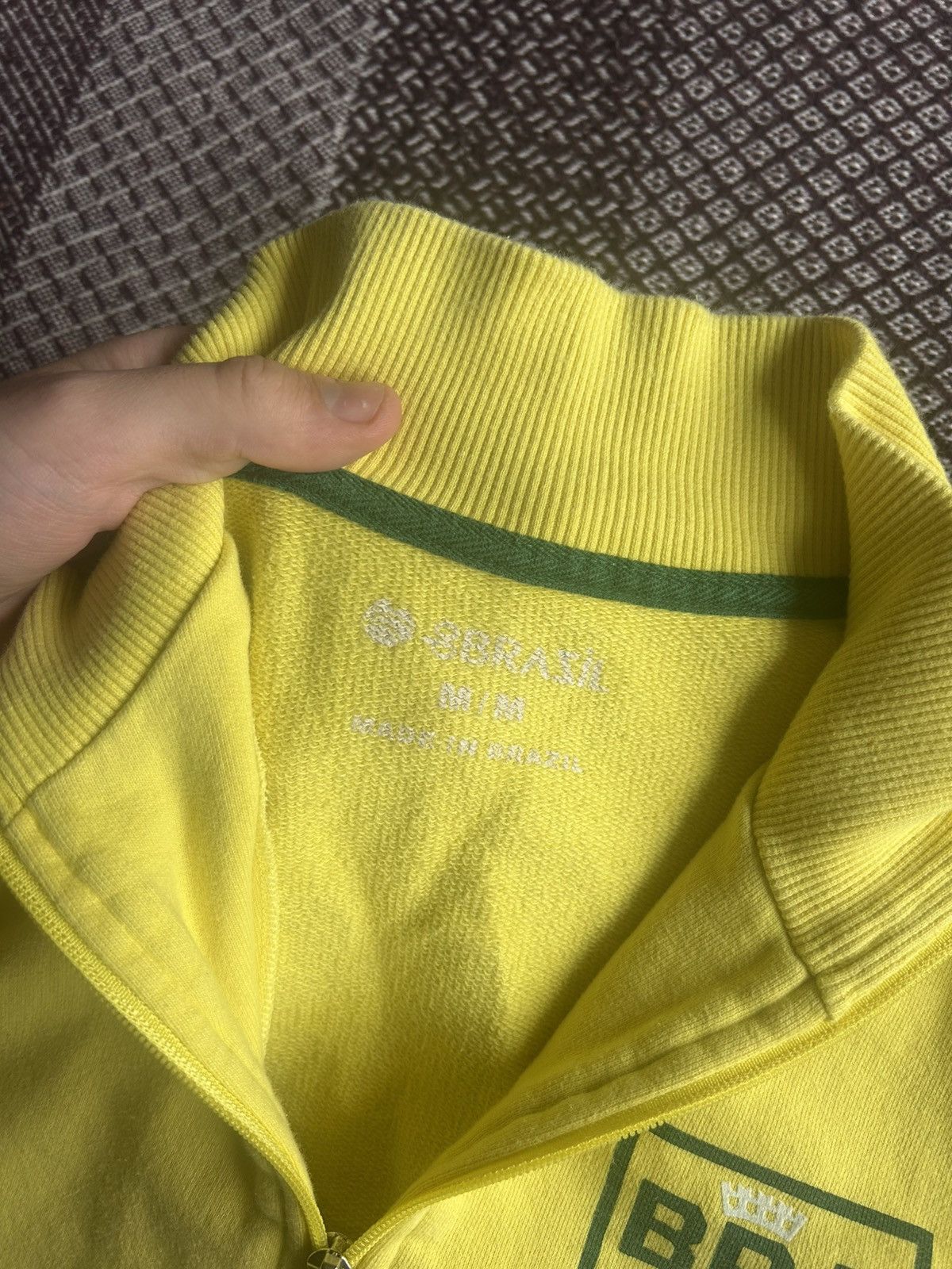 Japanese Brand × Vintage Vintage Y2K Brazil Zip Up Sweatshirt Soccer Style Size M Size M / US 6-8 / IT 42-44 - 10 Thumbnail