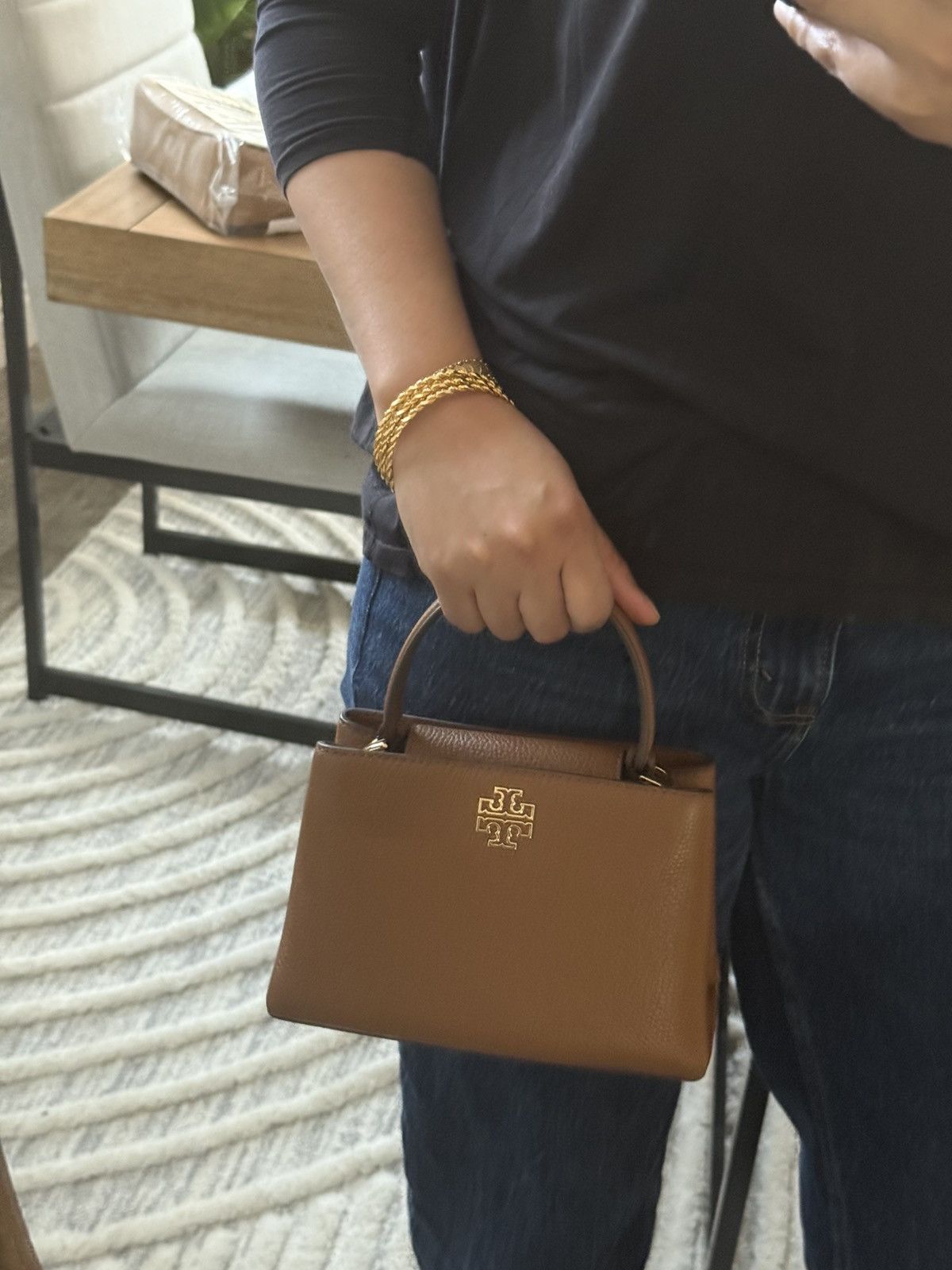 Tory Burch New Tory Burch Britten Mini Satchel & cardholder In Moose Size ONE SIZE - 7 Thumbnail