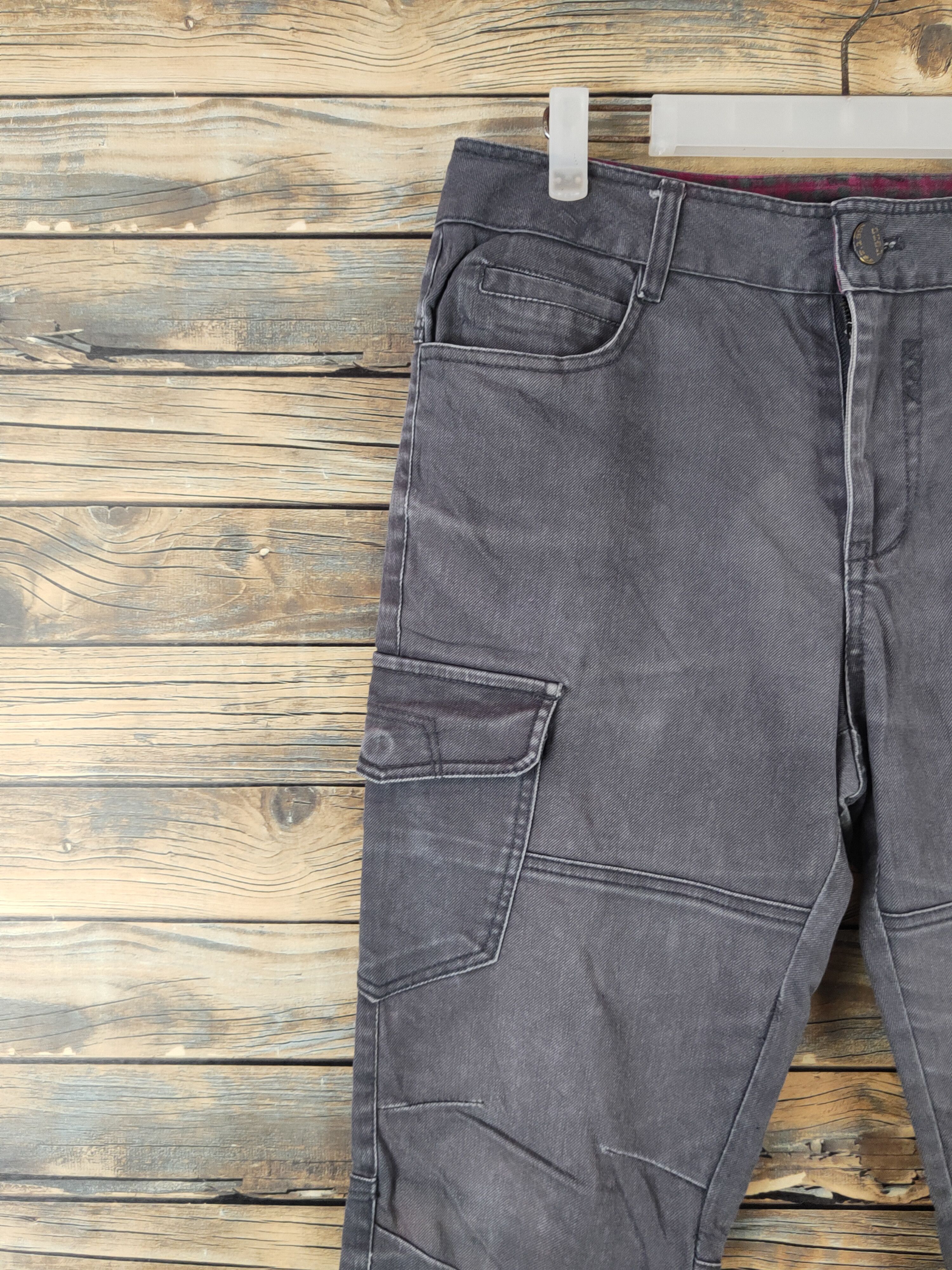 Japanese Brand DLL Ugiz Gray Multipocket utility Tactical Cargo Pants #233 Size US 30 / EU 46 - 3 Thumbnail