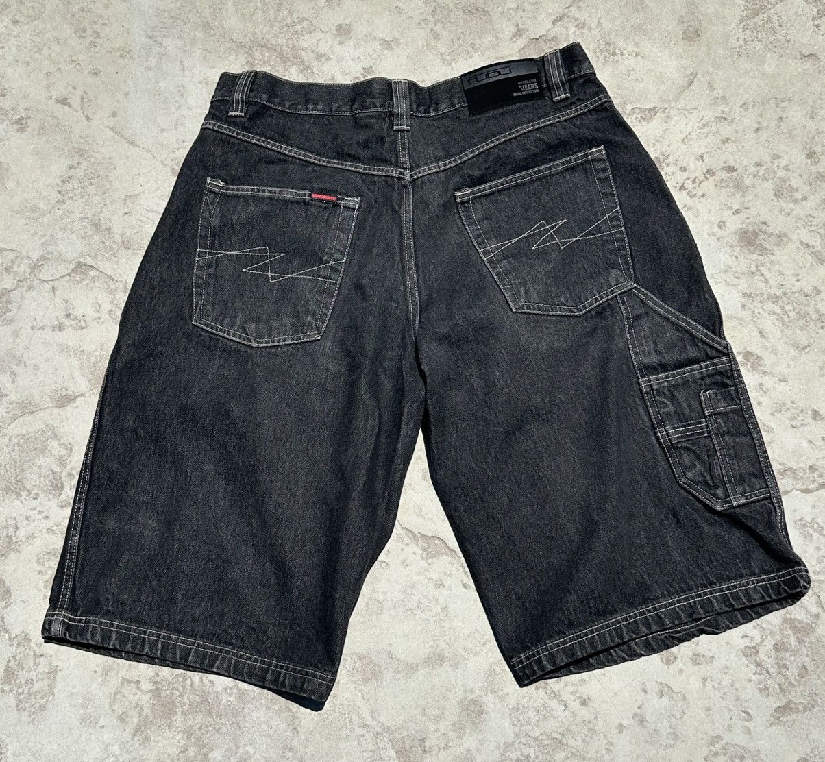 Fubu Vintage Y2K Fubu Denim Cargo Carpenter Shorts Size 36 Size US 36 / EU 52 - 1 Thumbnail