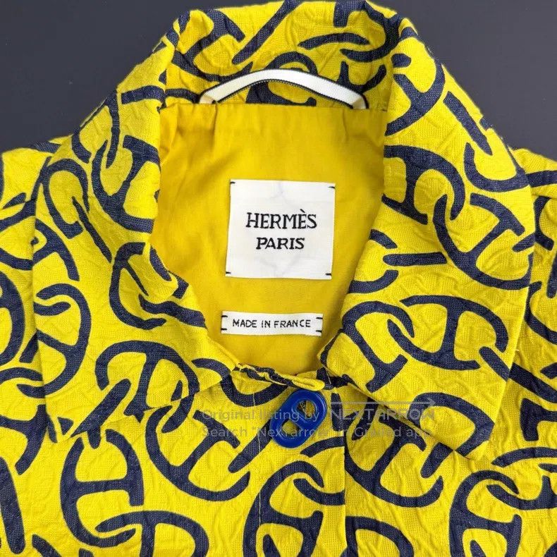 Hermes Hermes Yellow logo shirt Size XS / US 0-2 / IT 36-38 - 5 Thumbnail