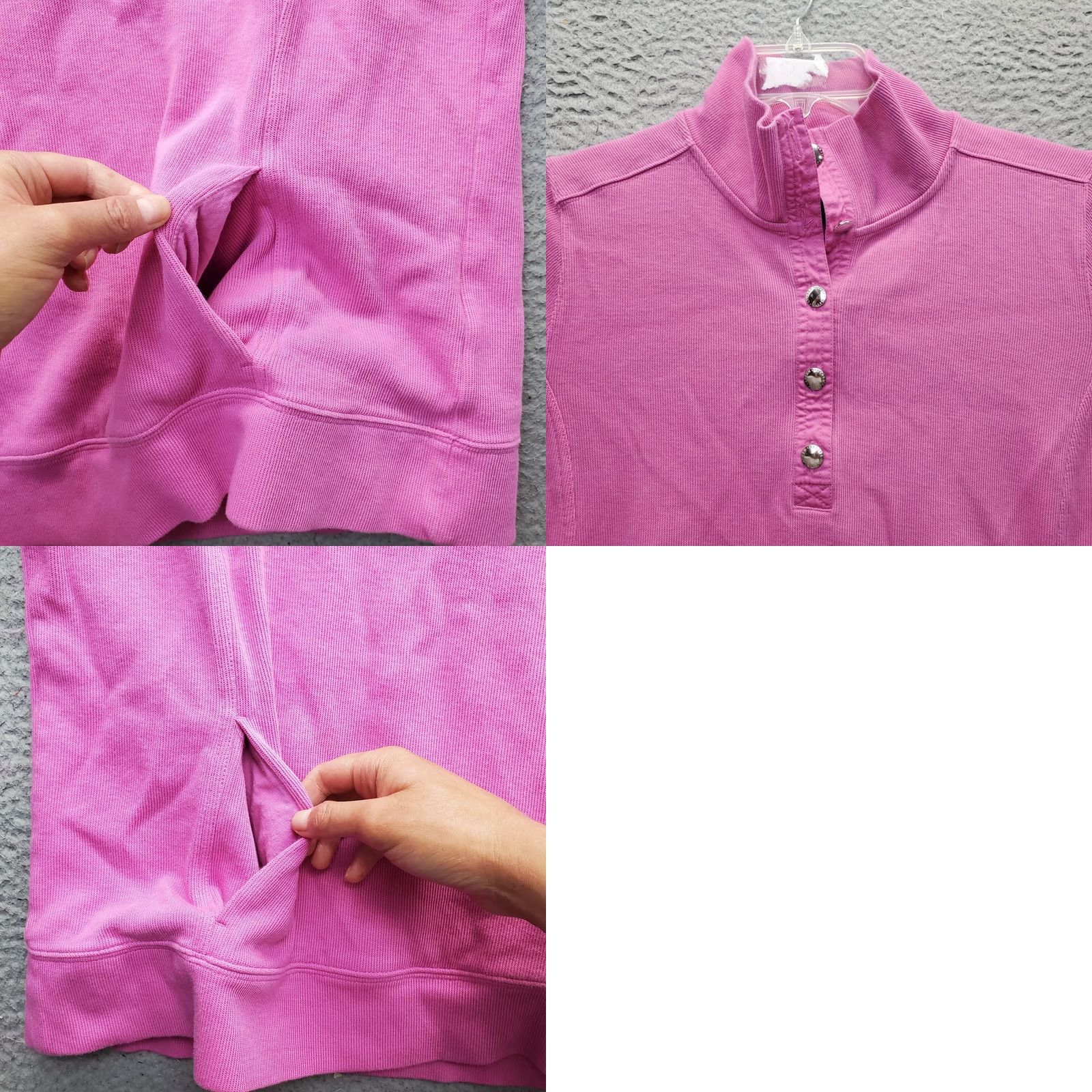 Ralph Lauren Lauren Ralph Lauren Sweater Womens 1X Pink Tight Knit Long Sleeve Quarter Button Size XL / US 12-14 / IT 48-50 - 8 Thumbnail