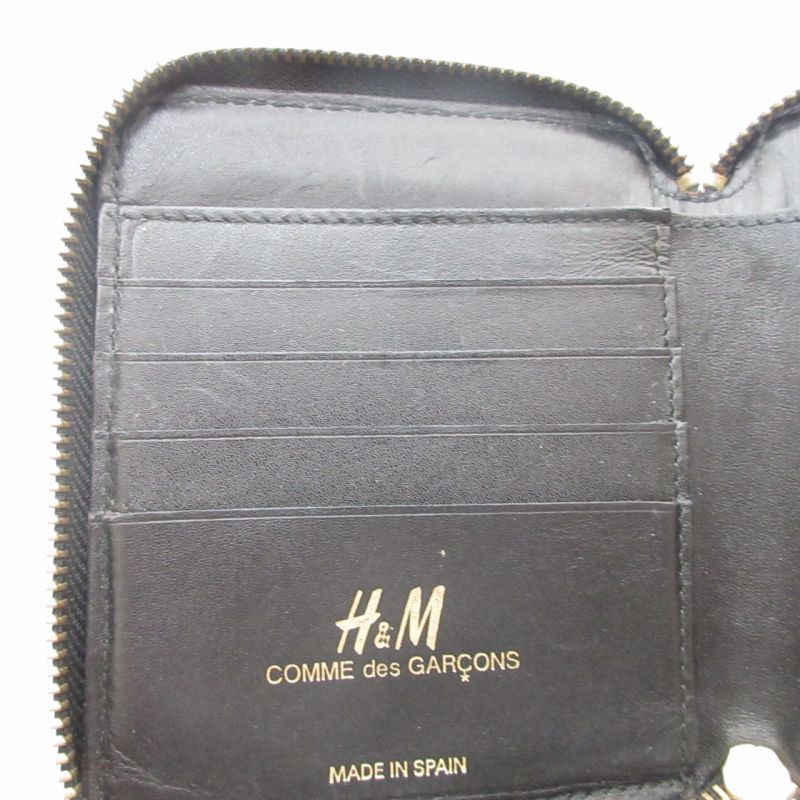 Comme des Garcons SHIRT Wallet Leather Polka Dot Bi-fold Zip Black Size ONE SIZE - 7 Thumbnail