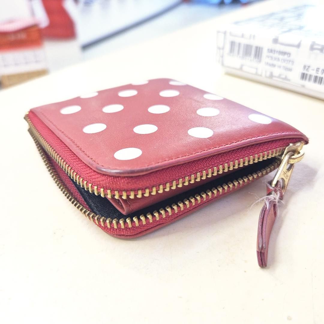 Comme des Garcons CDG Polka Dot Red Coin Purse Size ONE SIZE - 4 Thumbnail