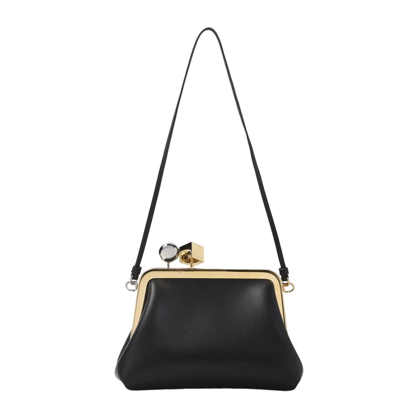 Jacquemus Jacquemus The Berlingot Black Leather Shoulder Bag New Size ONE SIZE - 1 Thumbnail