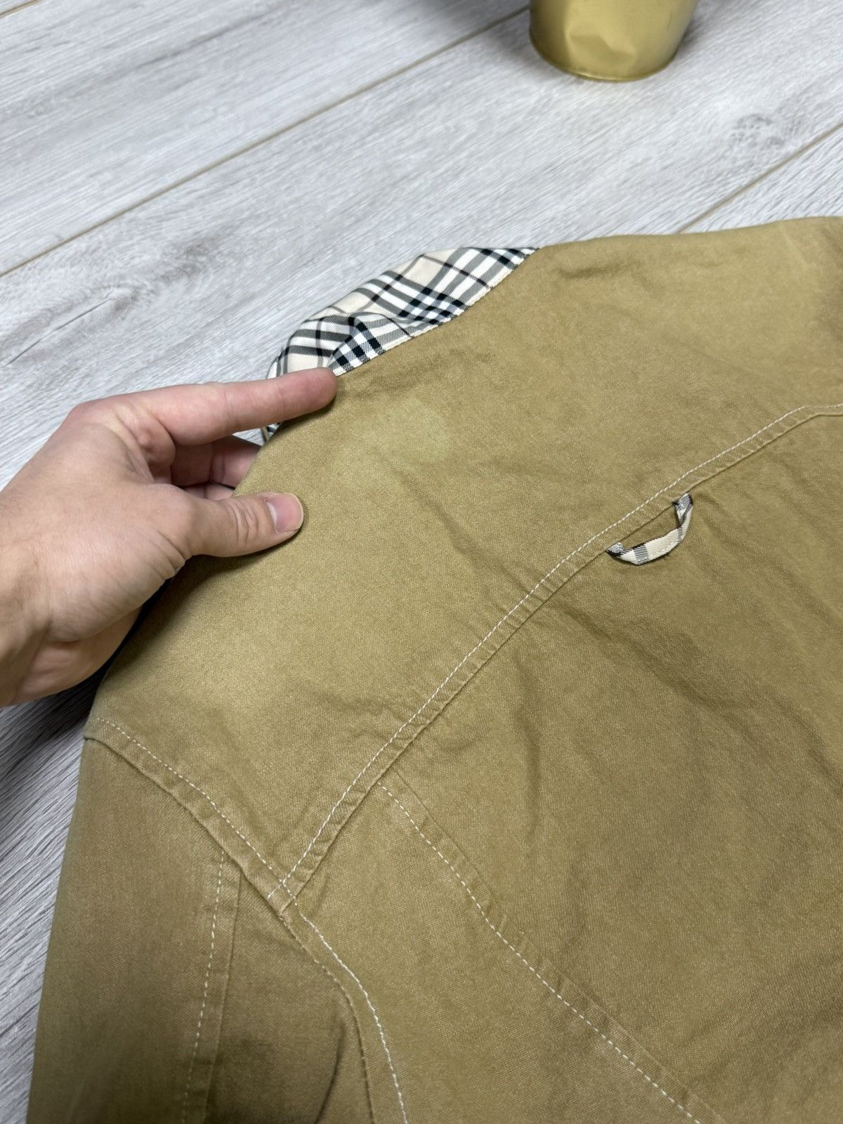 Burberry Burberry nova check denim jacket buttons vintage Size L / US 10 / IT 46 - 14 Thumbnail