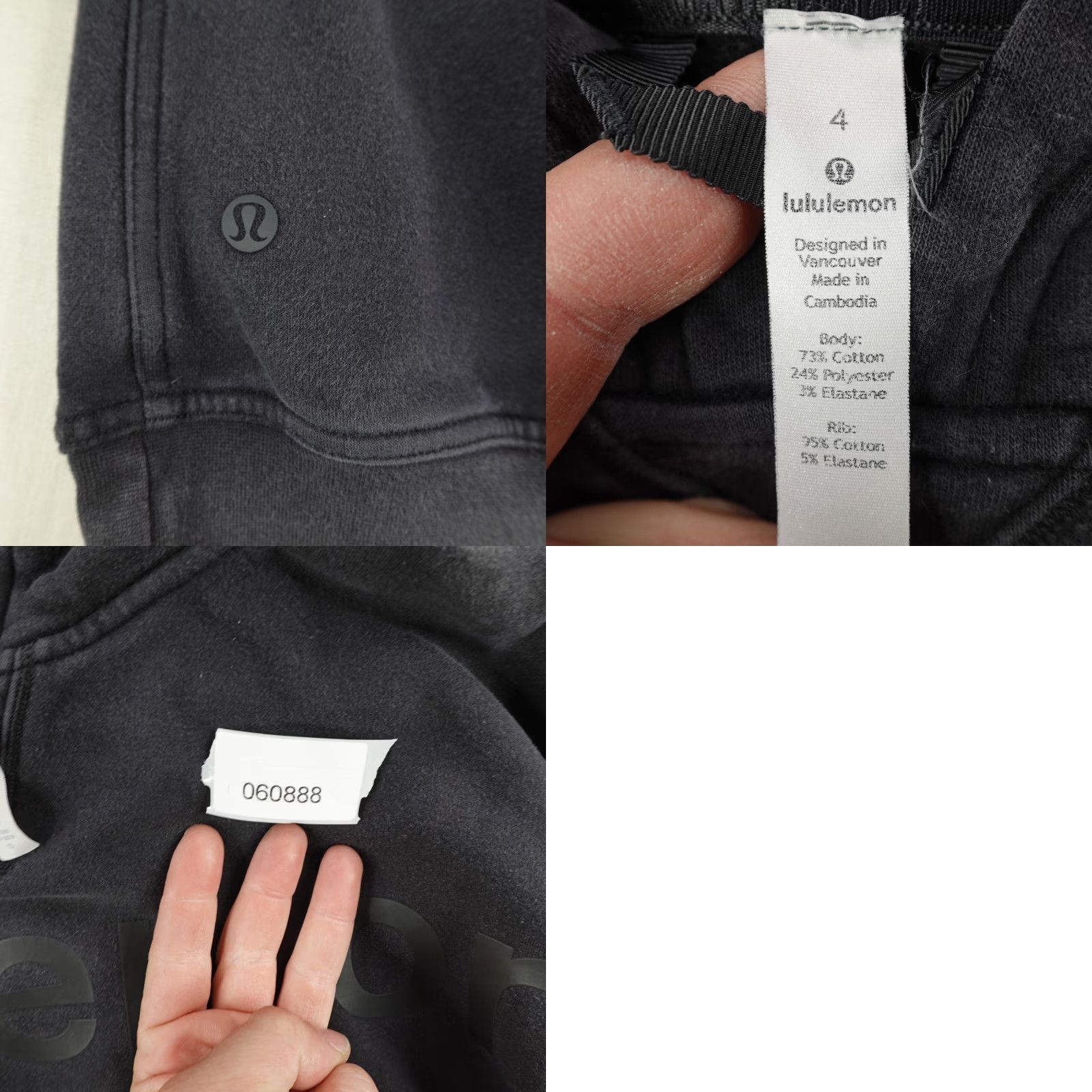Lululemon Lululemon Hoodie Womens 4 Black Pullover Sweatshirt Sweater Hooded Knit Sweatshirt Pullover Hoodie Black 4 Women Lululemon Activewear Pullover Hoodie Size S / US 4 / IT 40 - 8 Thumbnail