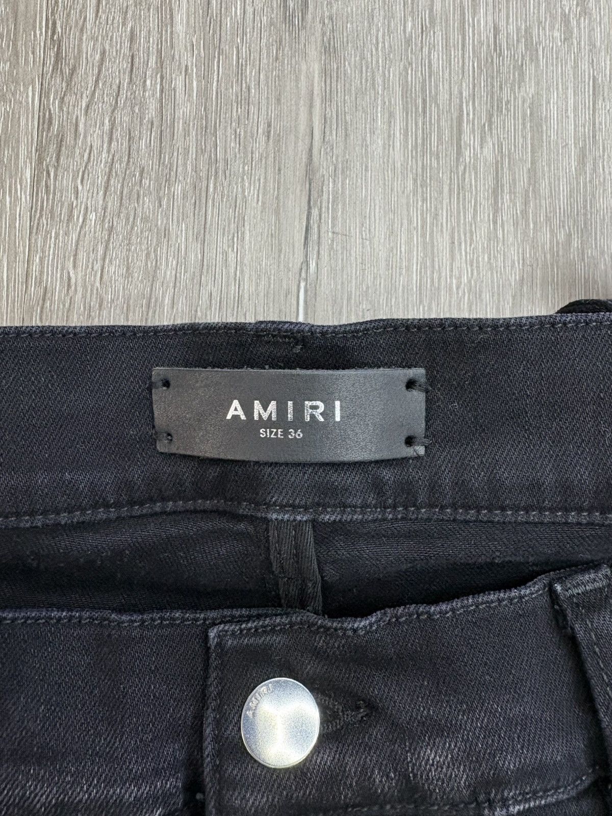 Amiri Amiri Core Applique Jeans “Aged Black” Size US 36 / EU 52 - 3 Thumbnail