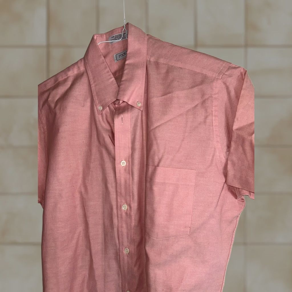 Vintage Macy's Structure Button-Up Shirt Men XS? Size US M / EU 48-50 / 2 - 1 Thumbnail