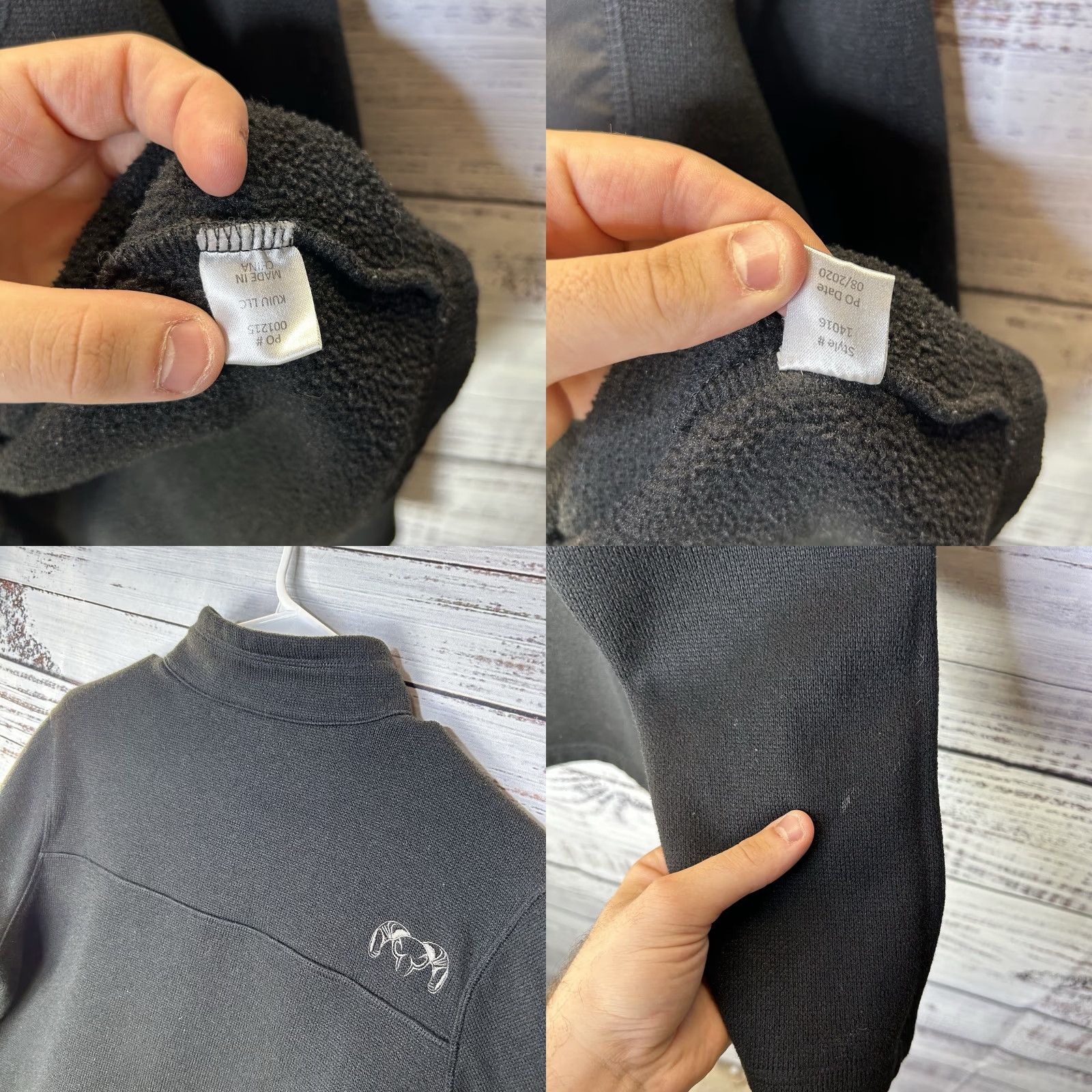 Vintage KUIU Base Camp High Loft Sweater Fleece Half 1/2 Zip Pullover Black Men’s Small Size US S / EU 44-46 / 1 - 8 Thumbnail