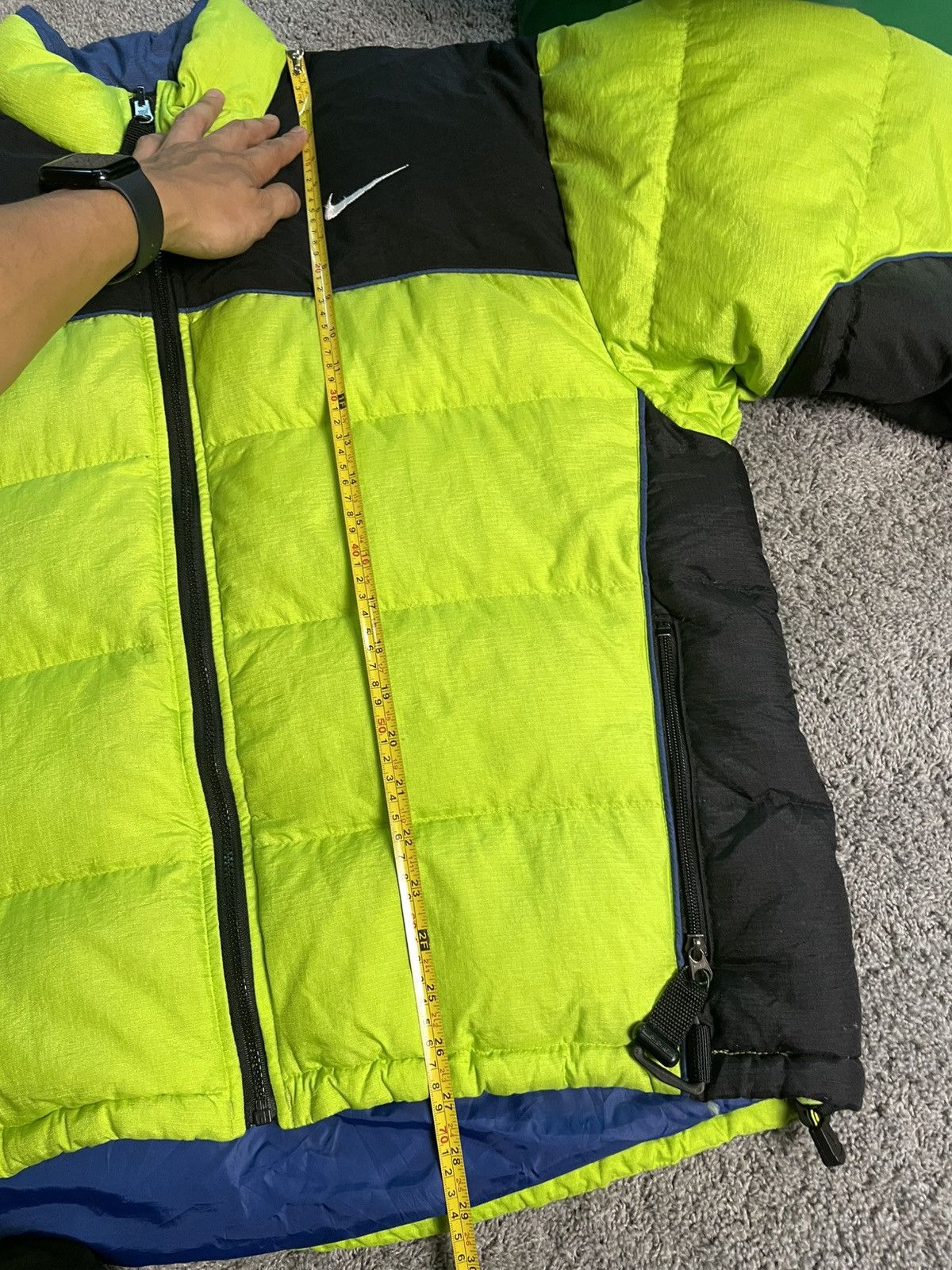 Nike ACG Vintage Nike ACG Green Neon Puffer Jacket Size US L / EU 52-54 / 3 - 18 Thumbnail