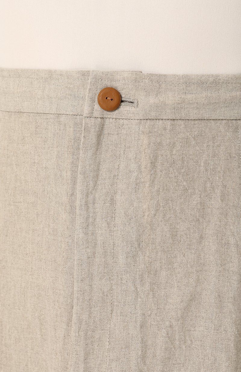 Yohji Yamamoto Yohji Yamamoto - Linen 2Way Low Crotch Cropped Skirt Pants Size 32" / US 10 / IT 46 - 9 Thumbnail
