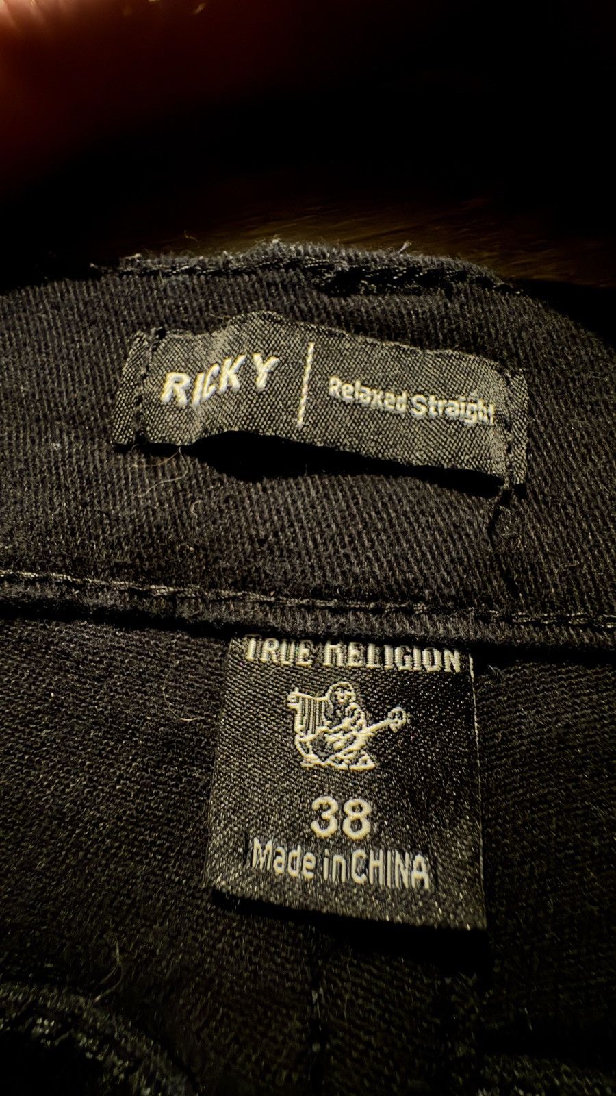 True Religion All Black True Religion Ricky Relaxed Size US 38 / EU 54 - 3 Thumbnail