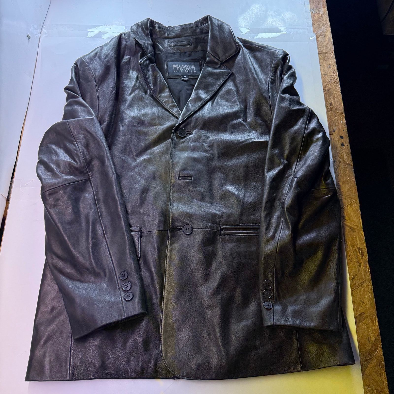 Wilsons Leather Wilson Leather Pelle Studio Leather Jacket Size XL Size US XL / EU 56 / 4 - 1 Thumbnail