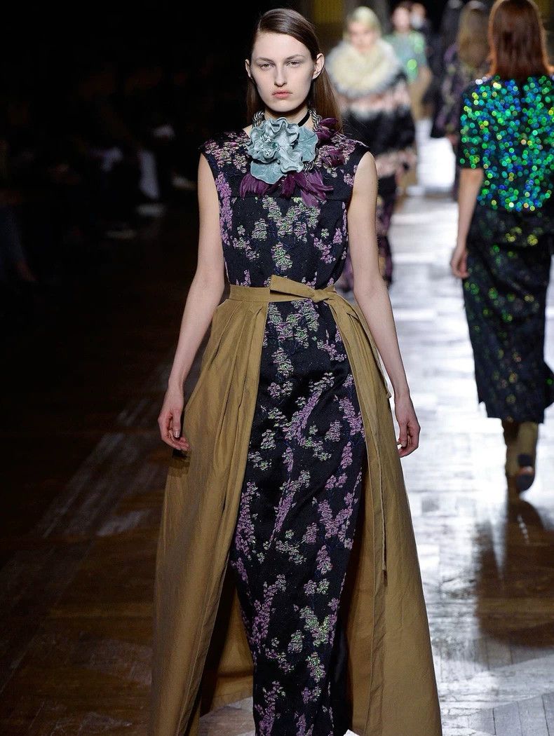 Dries Van Noten Dries Van Noten size:34 Purple embroidered dress Size XS / US 0-2 / IT 36-38 - 1 Thumbnail