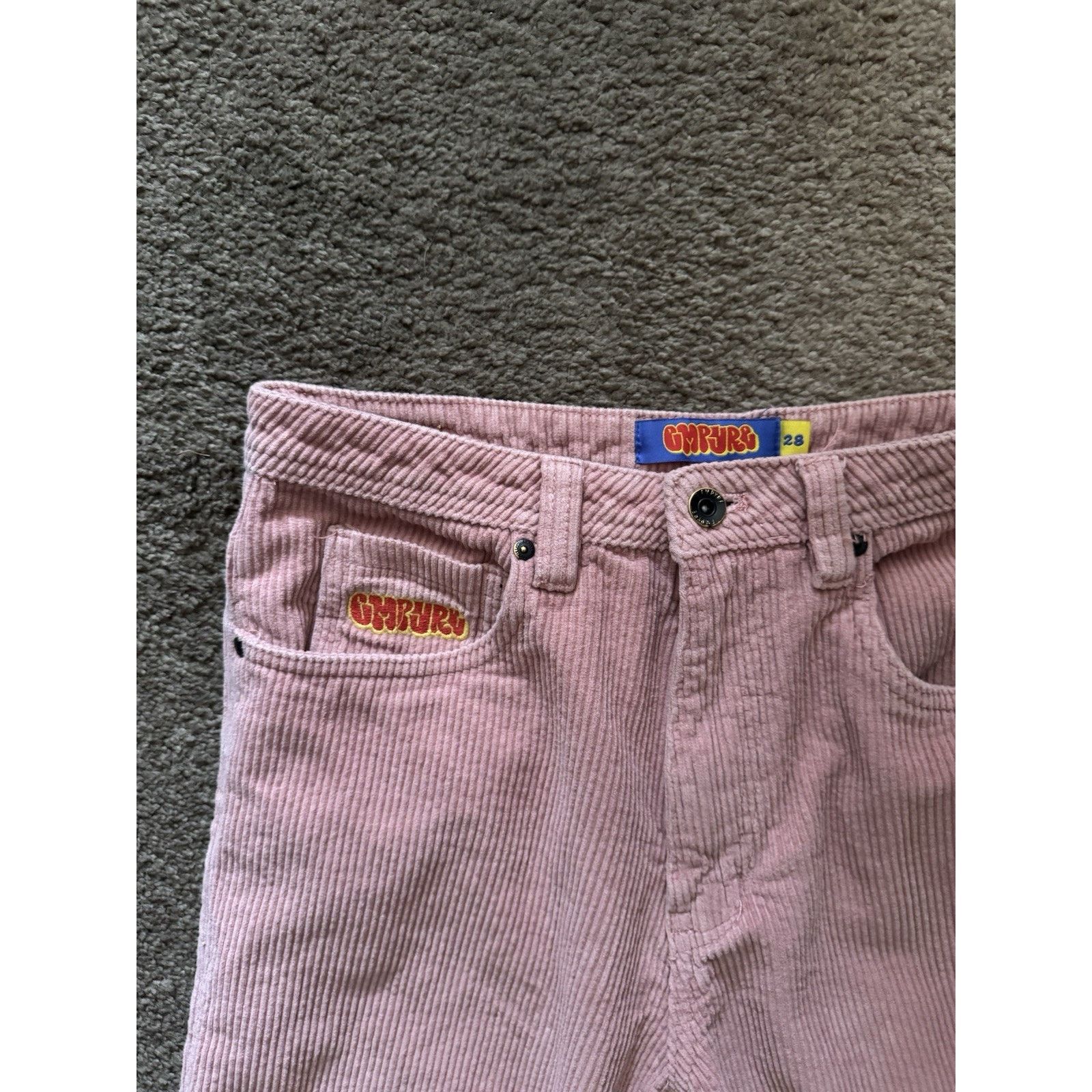 Empyre Empyre Pink Corduroy Pants Size 28 Skater Retro Size US 28 / EU 44 - 2 Thumbnail