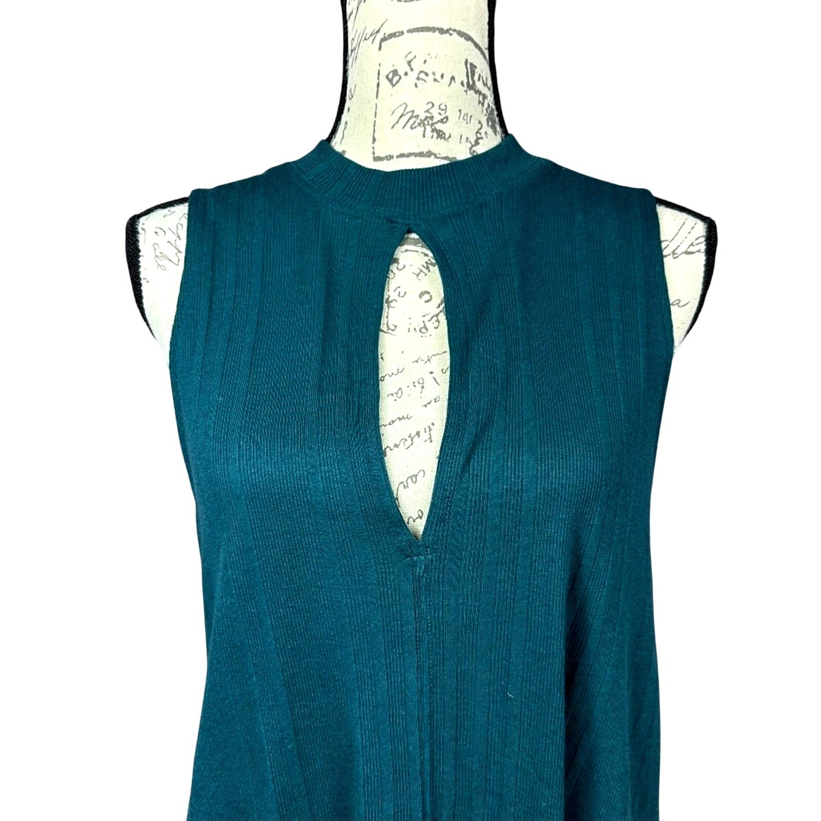 Free People Free People Womens Faye Ribbed Tank Top Turquoise size S Size S / US 4 / IT 40 - 6 Thumbnail