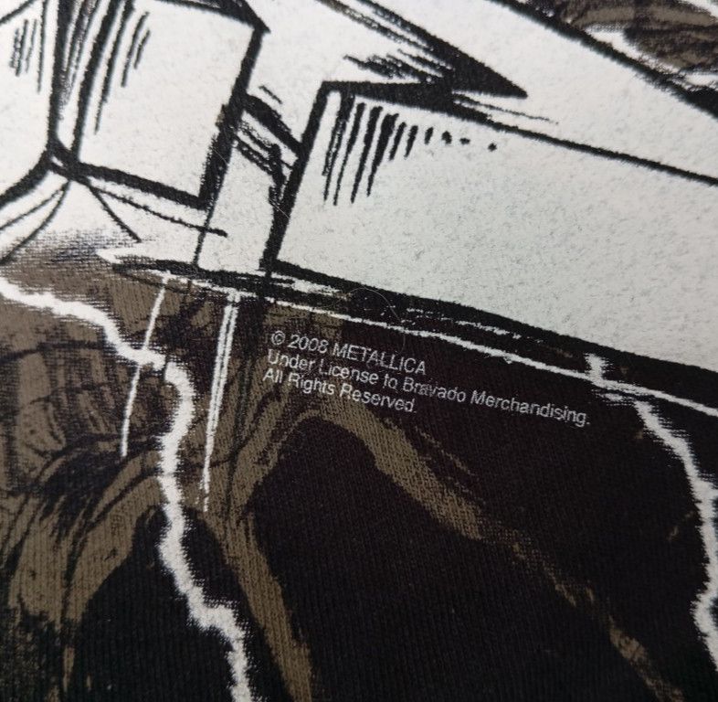 Metallica NOS 2008 Metallica Ride The Lightning tshirt 🤘🎸 Size US XXL / EU 58 / 5 - 7 Thumbnail