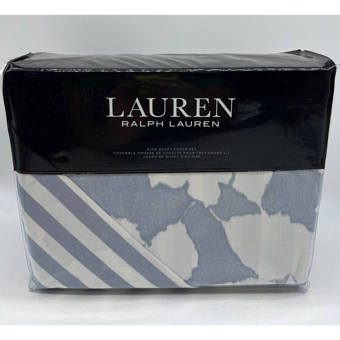 Lauren Ralph Lauren Lauren Ralph Lauren Willa King Duvet Set 3 Pcs Blue Cream Grailed