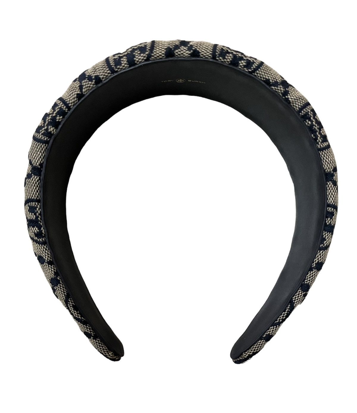 Tory Burch Tory Burch Monogram Wide Canvas Headband Size ONE SIZE - 3 Thumbnail