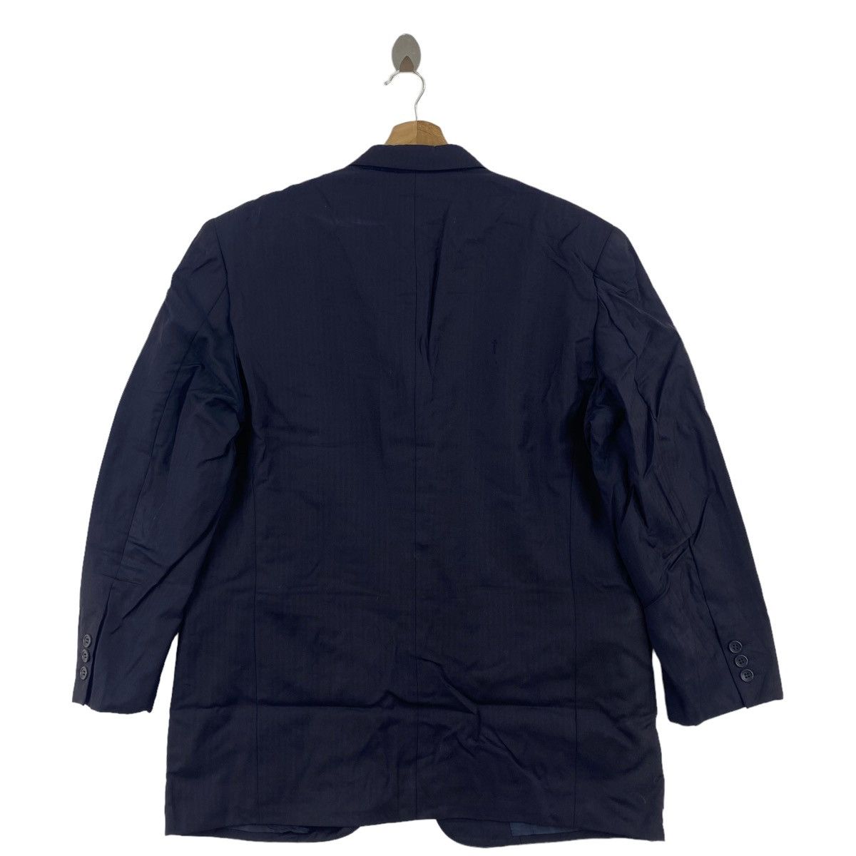 Vintage Vintage NINA RICCI Plain Navy Blazer Coat Size US M / EU 48-50 / 2 - 3 Thumbnail