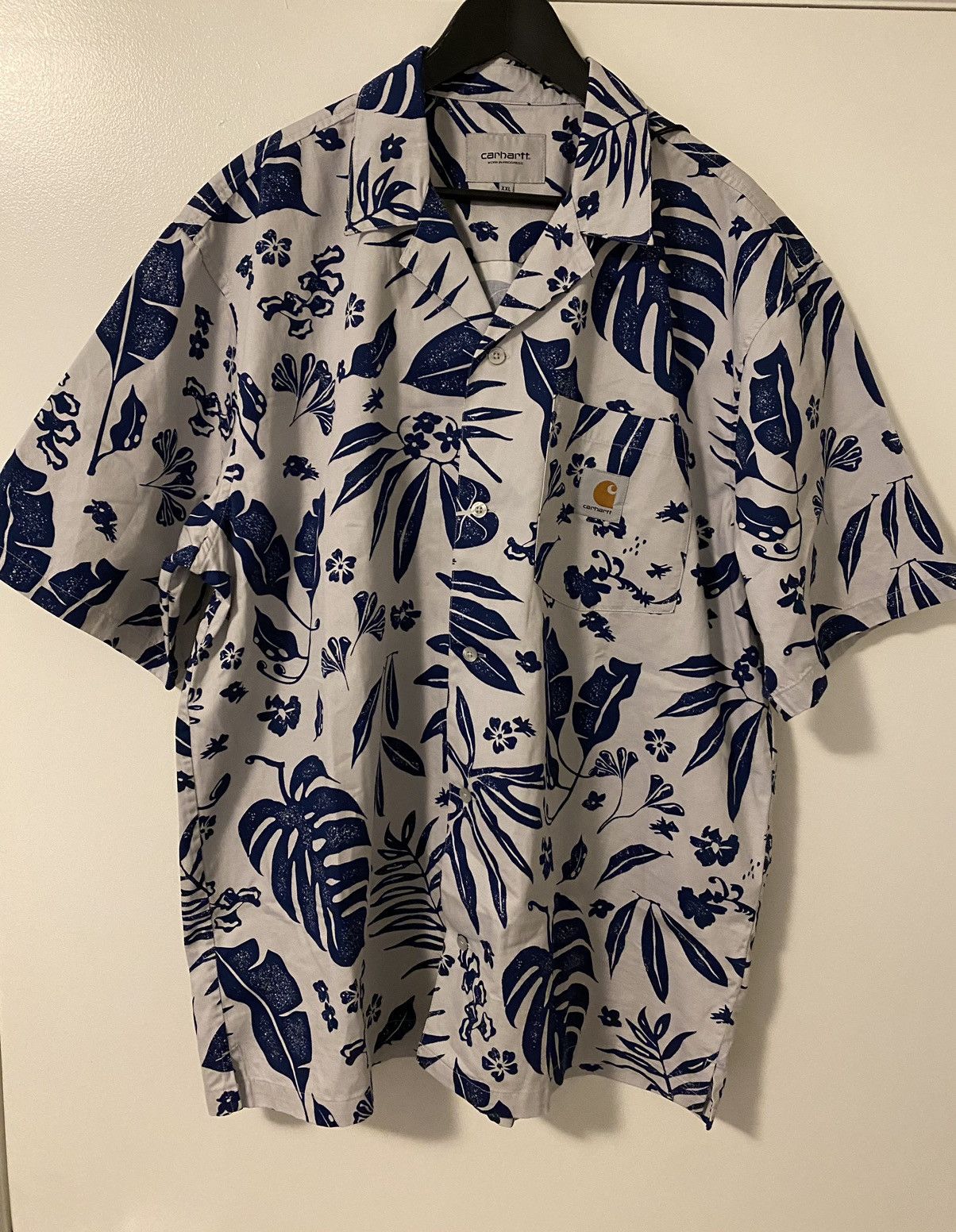 Carhartt Wip Carhartt WIP S/S Woodblock Print Shirt NWT Size US XXL / EU 58 / 5 - 1 Thumbnail