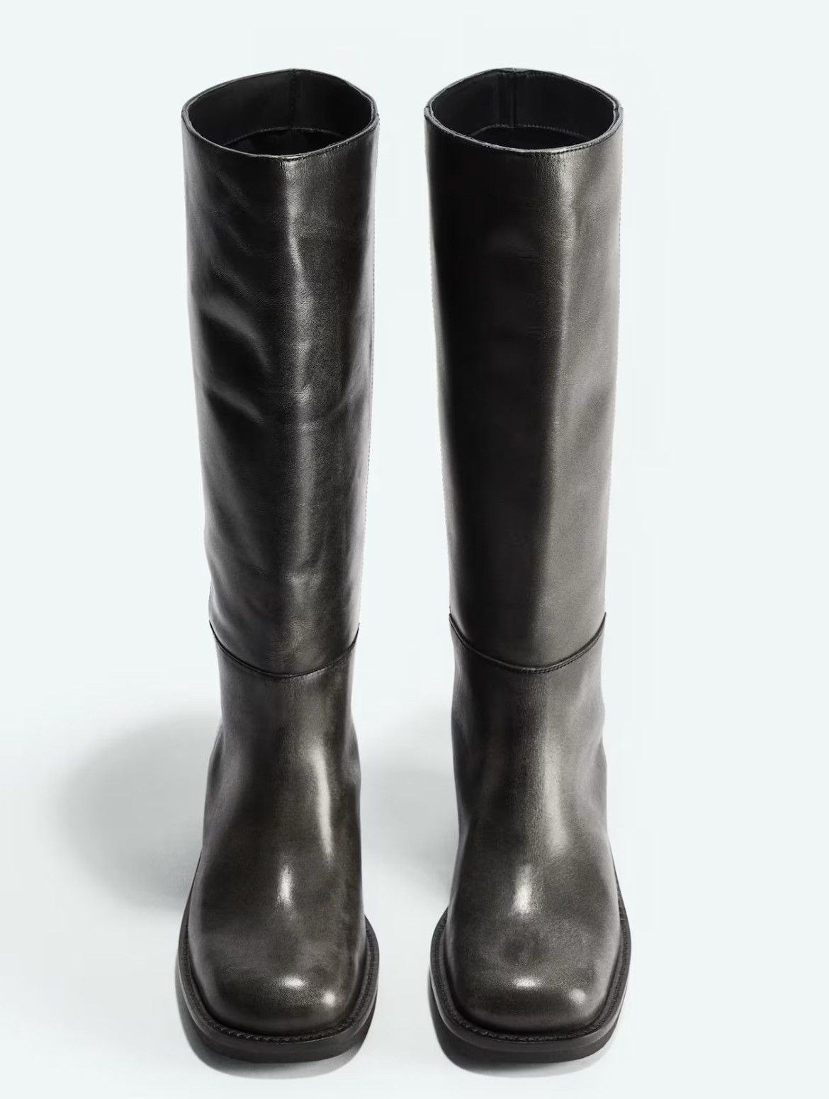 H&M H&M Rustic Gray Leather Size US 8 / IT 38 - 1 Thumbnail