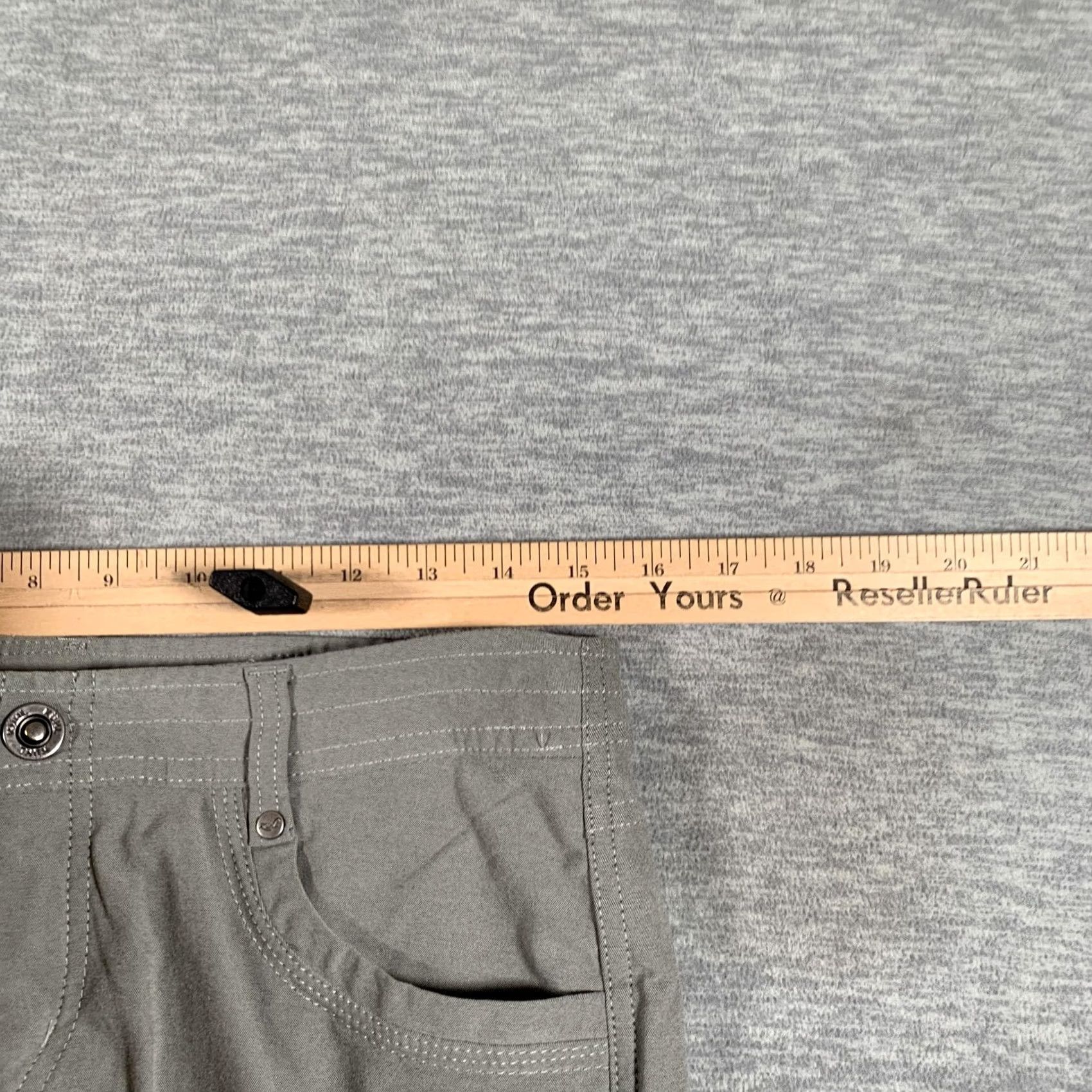 Vintage Kuhl Capri Pants Womens 8 Gray Nylon Blend Crop Lightweight Hiking Travel Pants Size 30" / US 8 / IT 44 - 6 Thumbnail