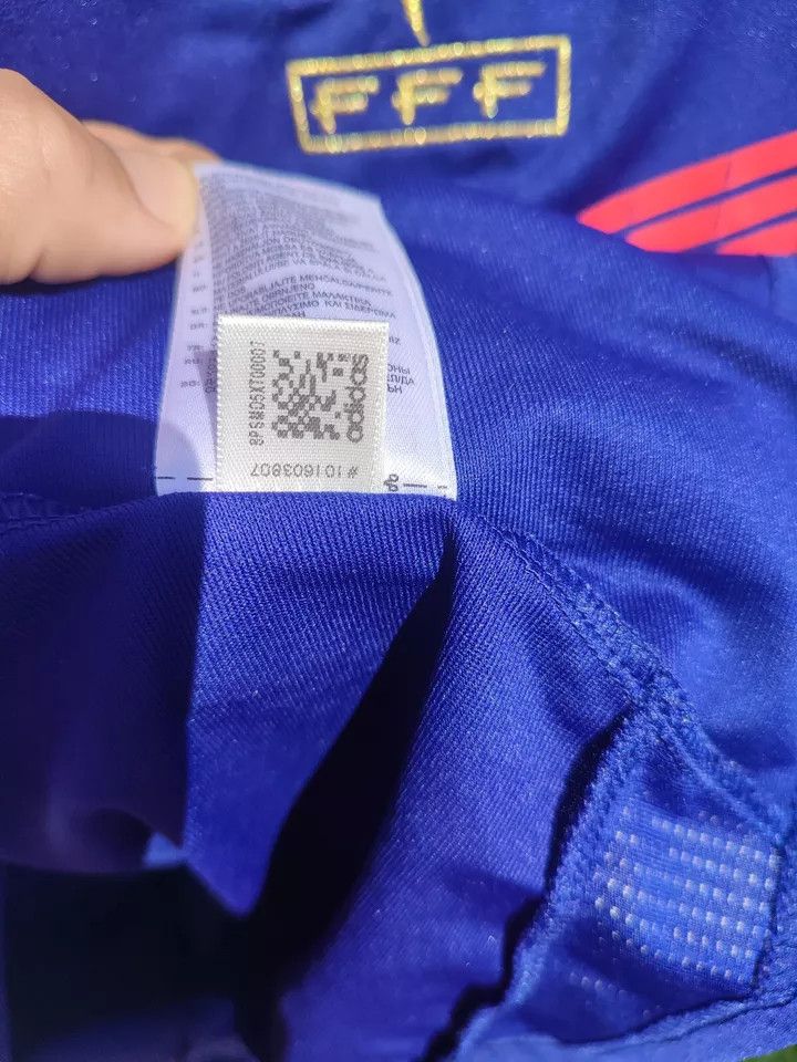 Adidas FRANCE NATIONAL TEAM 2010 HOME FOOTBALL Kit SHIRT SOCCER Size US S / EU 44-46 / 1 - 10 Thumbnail