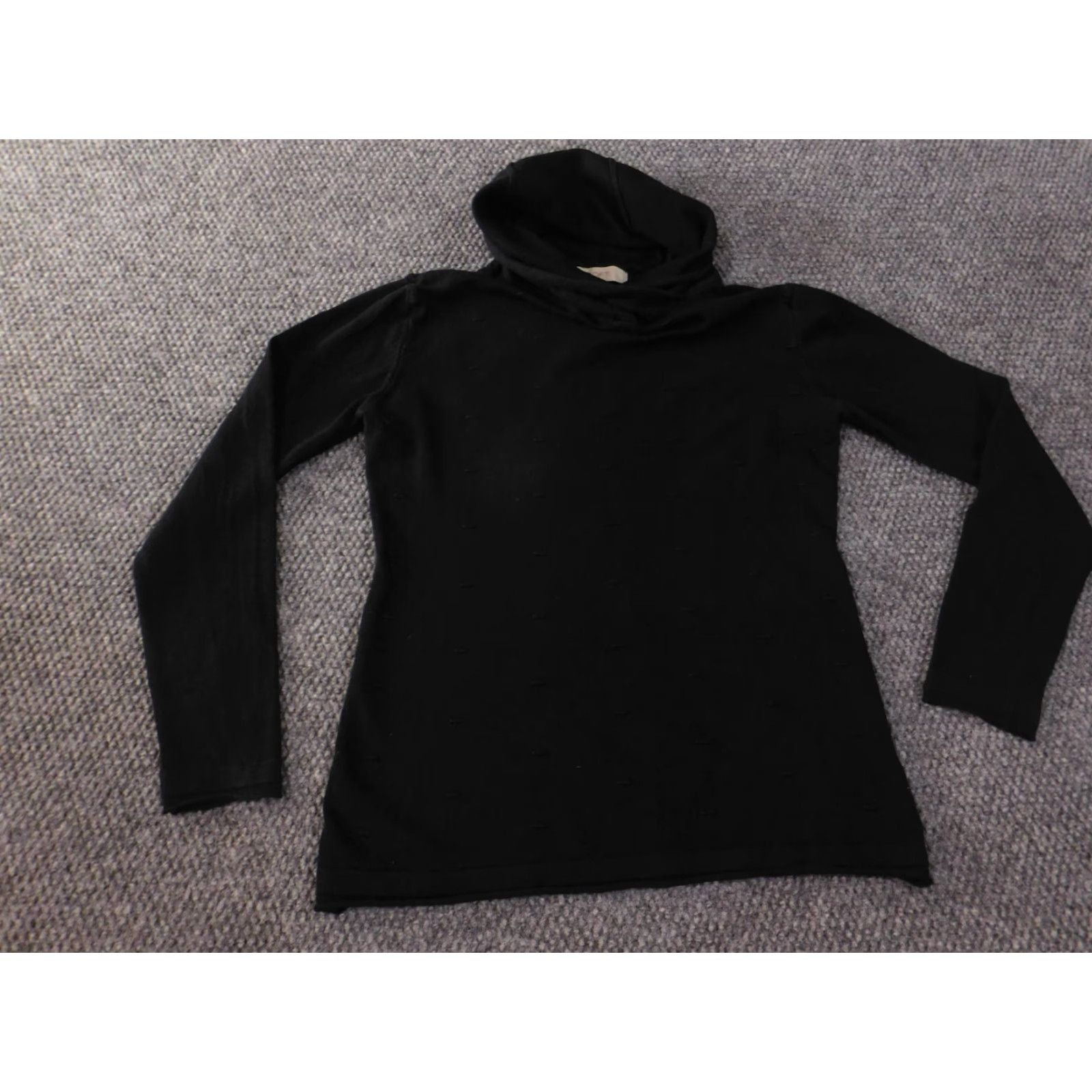 Loft LOFT Sweater Medium Black Geometric Womens Cowl Neck Pullover Wool Acrylic Regular Casual Modern Designer Size M / US 6-8 / IT 42-44 - 3 Thumbnail