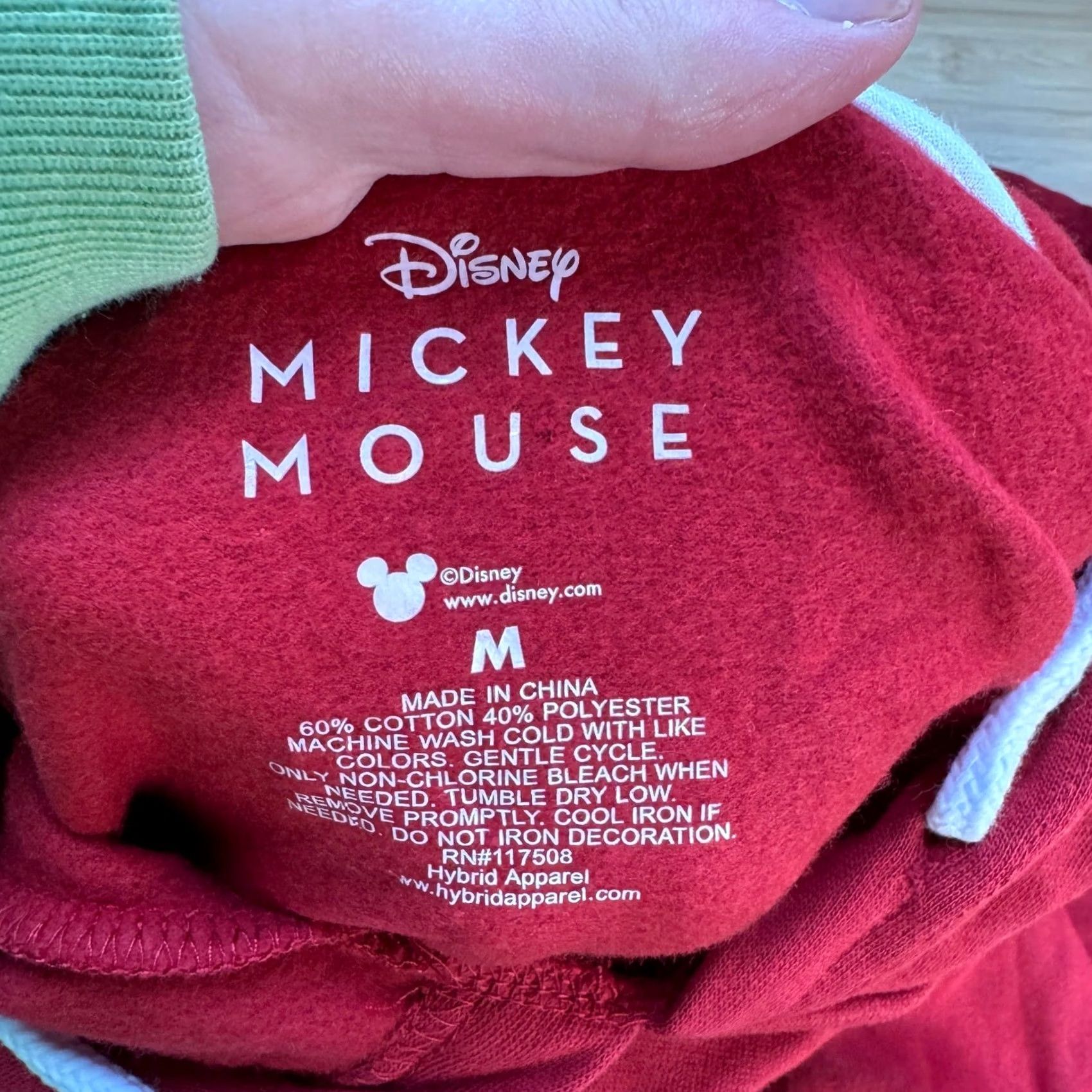 Disney Disney Mickey Mouse Red Graphic Fleece Hoodie Mens M Hybrid Apparel Size US M / EU 48-50 / 2 - 4 Thumbnail
