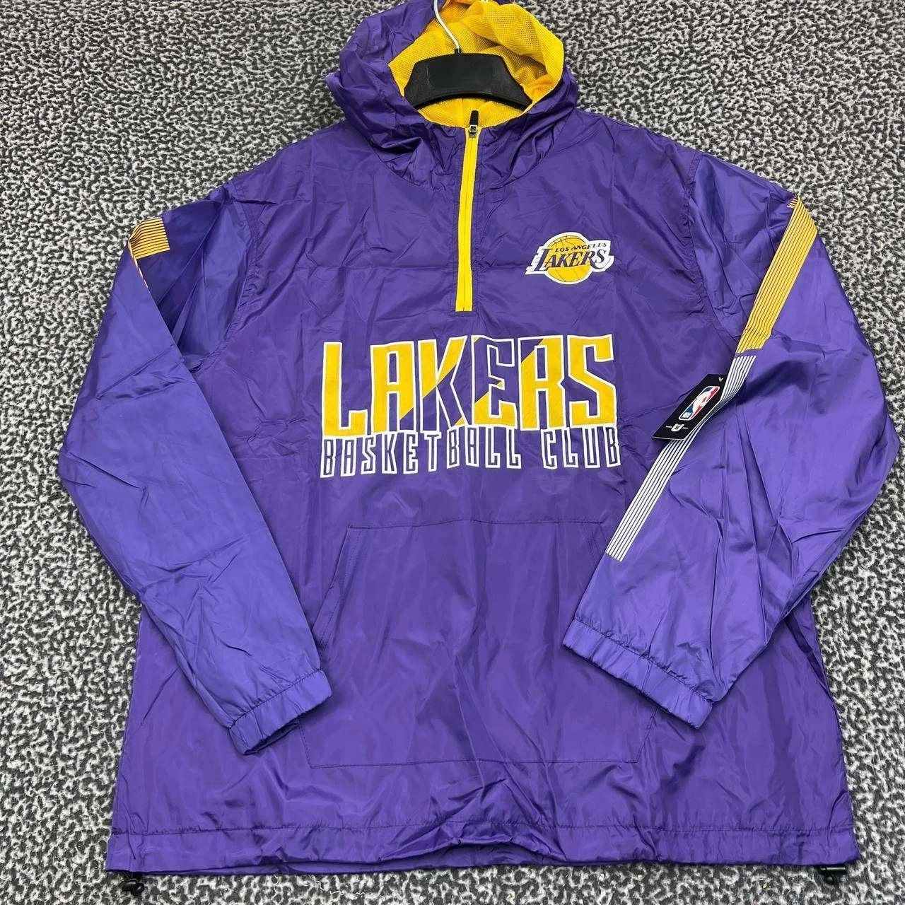 NBA Los Angeles LA Lakers Windbreaker Jacket Men L NBA 1/4 Zip Size US L / EU 52-54 / 3 - 1 Thumbnail