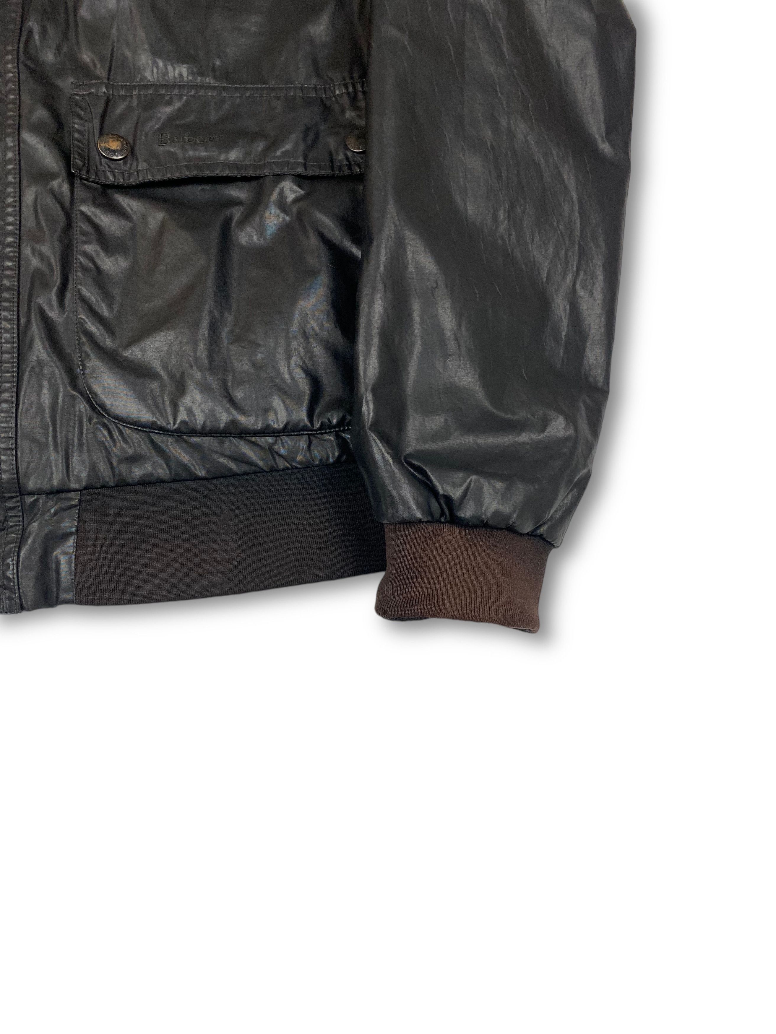 Barbour Vintage BARBOUR Super Rare Black Shining Biker Jacket M543 Size US XXL / EU 58 / 5 - 19 Thumbnail