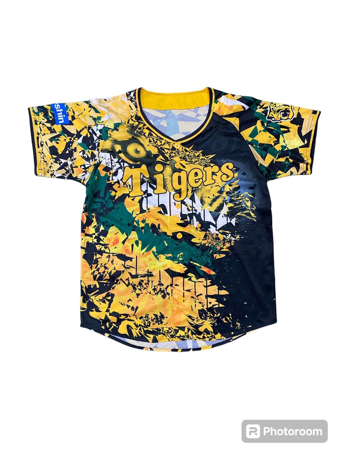 MLB Rare❗️ HANSHIN TIGERS × MIZUNO JAPAN FULL PRINT JERSEY SHIRT Size US M / EU 48-50 / 2 - 1 Thumbnail