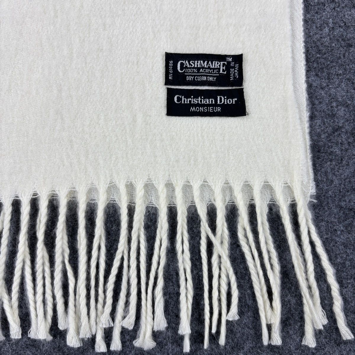 Christian Dior Monsieur Christian Dior Scarf # D746 # Muffler # Neckwear Size ONE SIZE - 3 Thumbnail