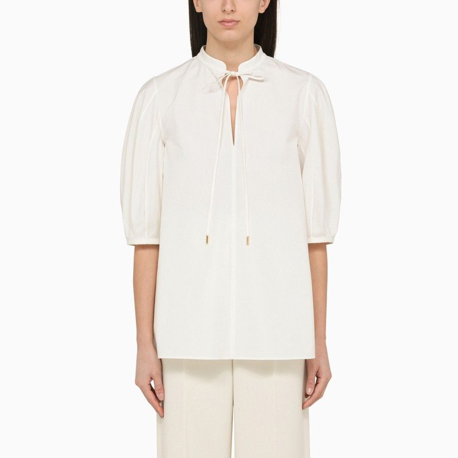 image of Chloe O1D2Blof01223 Blouse In Beige, Women's (Size Medium)