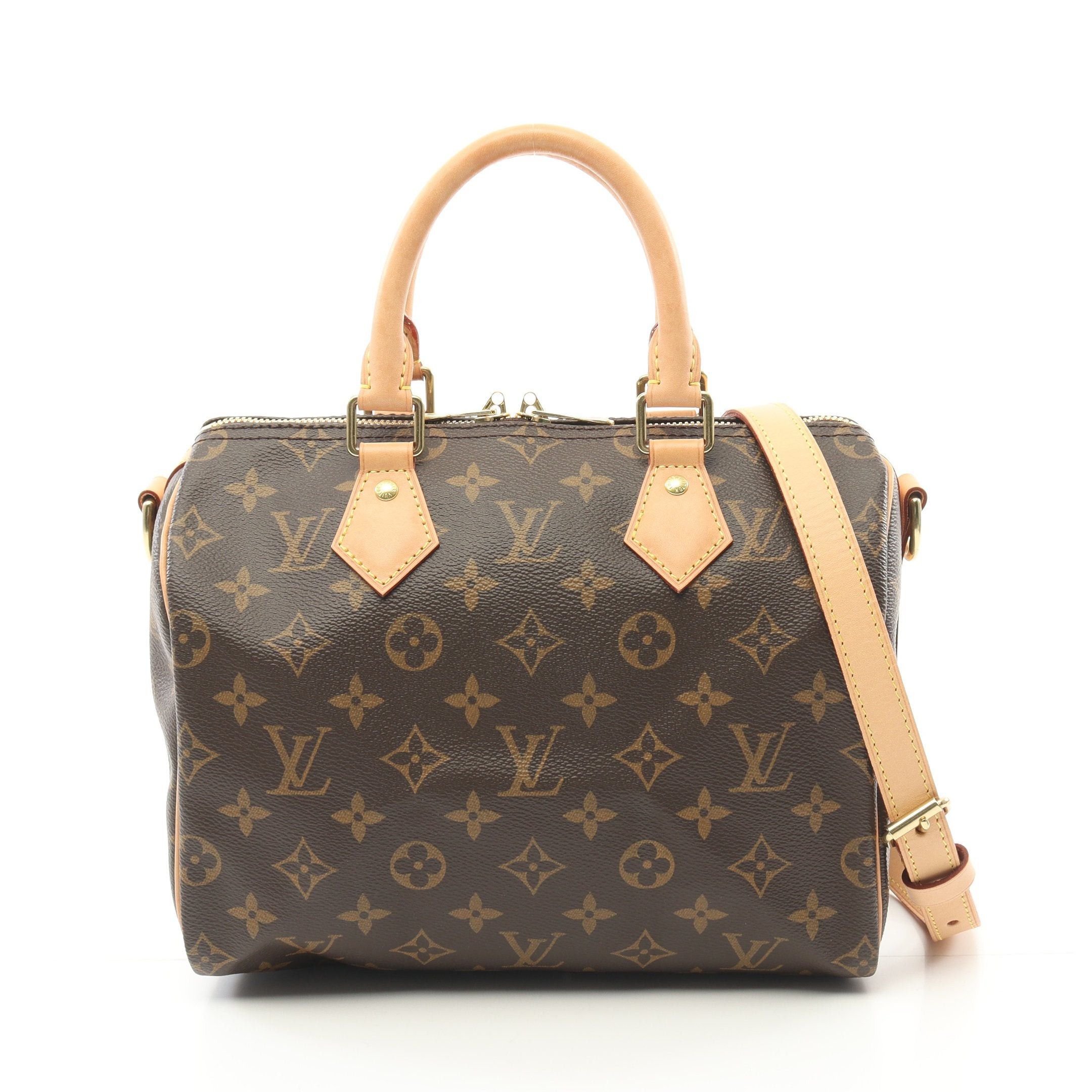 Louis Vuitton Louis Vuitton Speedy 25 Monogram Handbag Leather Brown Size ONE SIZE - 1 Thumbnail