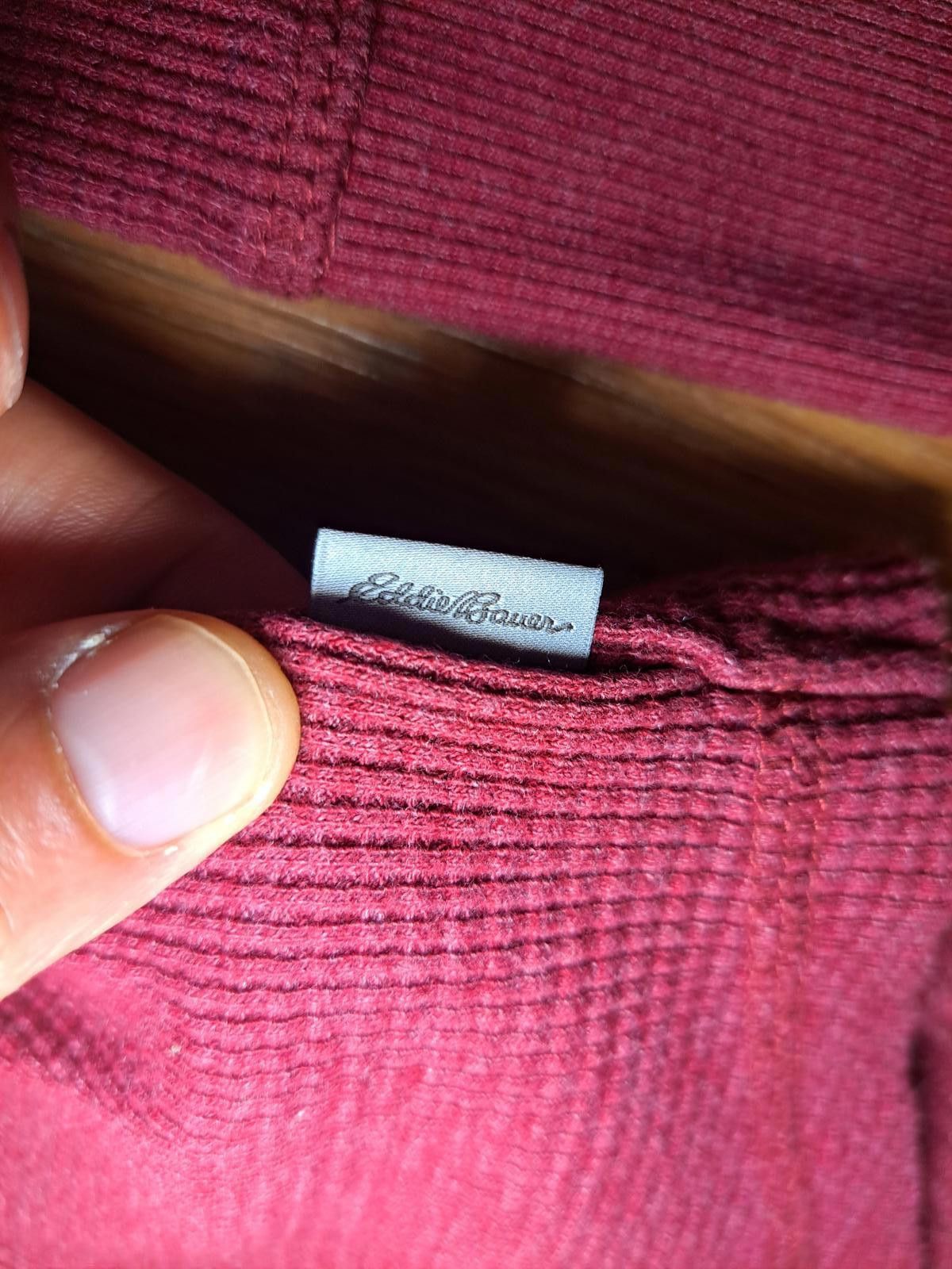 Eddie Bauer Eddie Bauer V Neck Sweater Womens XXL Red Cotton Blend Size XXL / US 16-18 / IT 52-54 - 4 Thumbnail