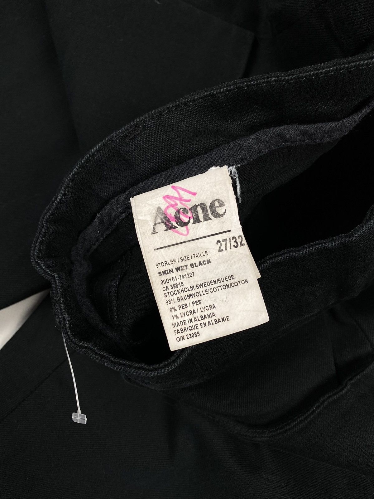 Acne Studios Acne Skin Wet Black ladies jeans size 27 / 32 Size 27" / US 4 / IT 40 - 14 Thumbnail