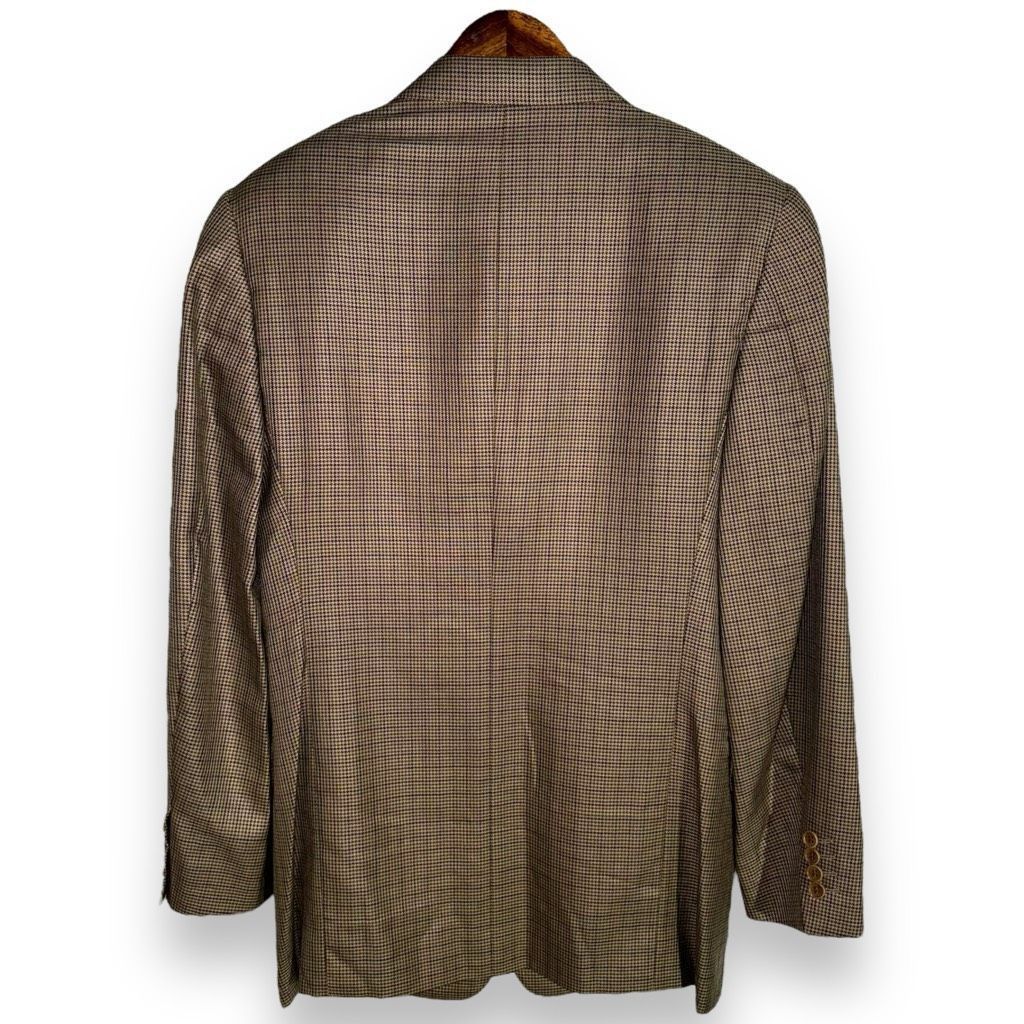 Canali Canali Multicolored Houndstooth Silk & Wool Sport Coat 42R Size 42R - 8 Thumbnail