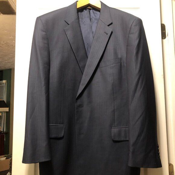 Jos. A. Bank Jos.a.bank men's striped wool sport coat jacket blazer 48L Size 48L - 2 Thumbnail