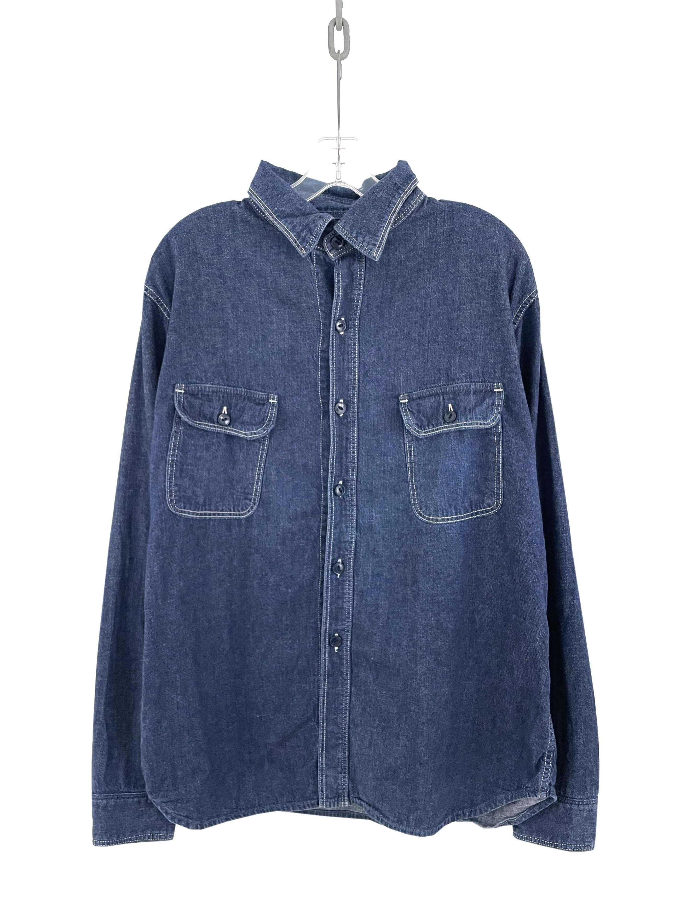 Kapital Cargo Denim Shirt Size US XL / EU 56 / 4 - 1 Thumbnail