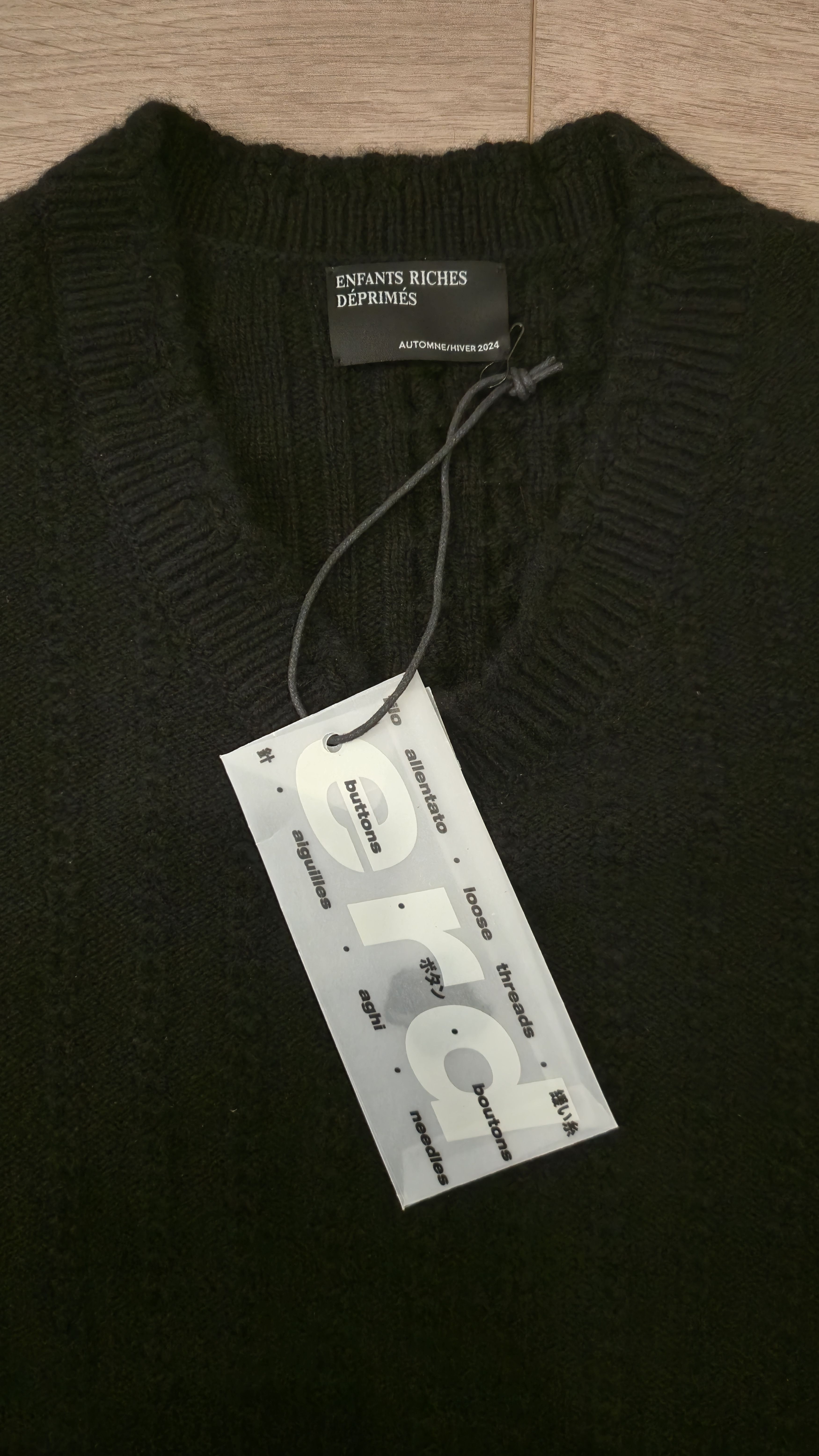 Enfants Riches Deprimes ERD Asymmetric Cashmere-Jacquard Sweater Size US S / EU 44-46 / 1 - 3 Thumbnail