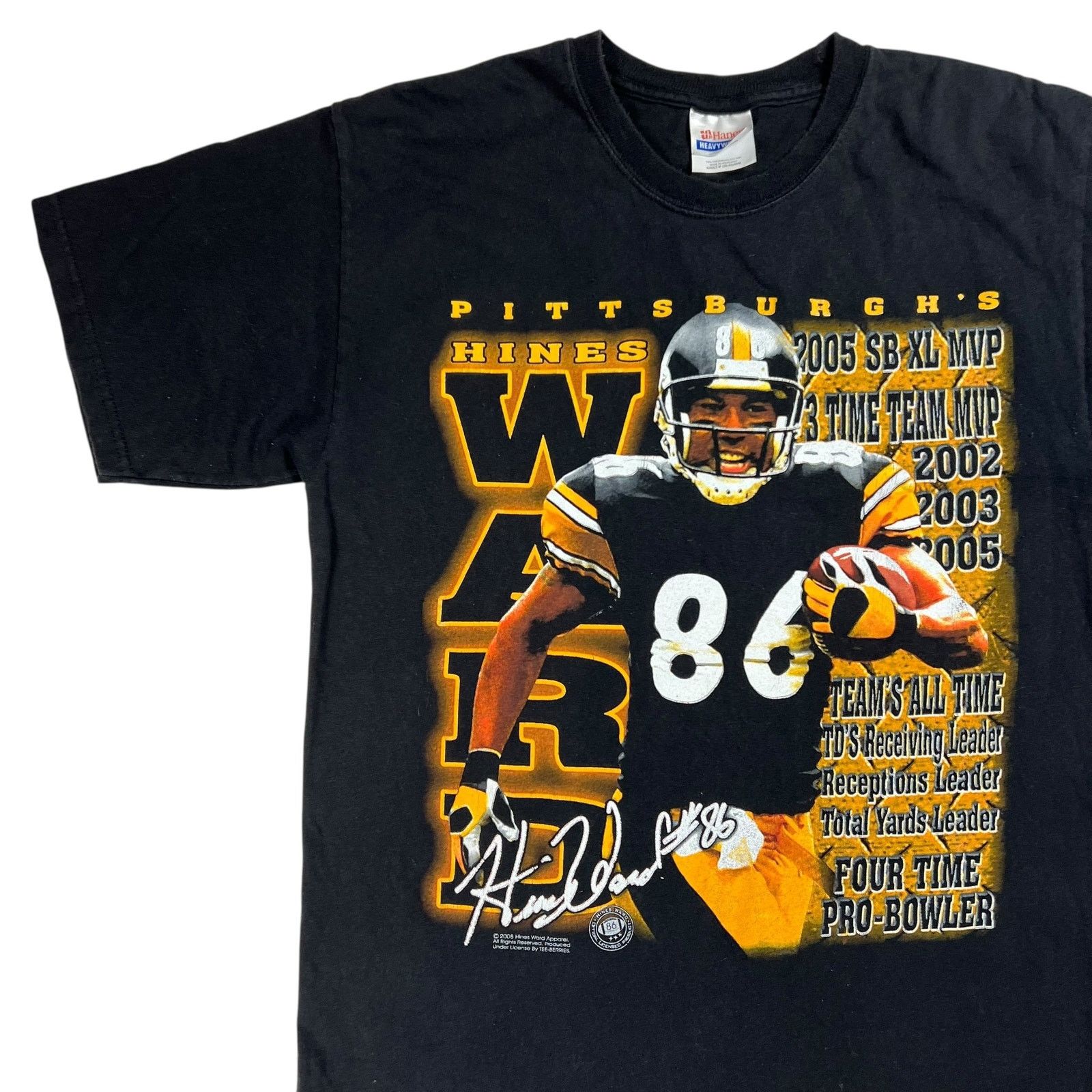 Hanes × NFL × Vintage 2008 Pittsburgh Steelers Hines Ward tee (M) Size US M / EU 48-50 / 2 - 4 Thumbnail