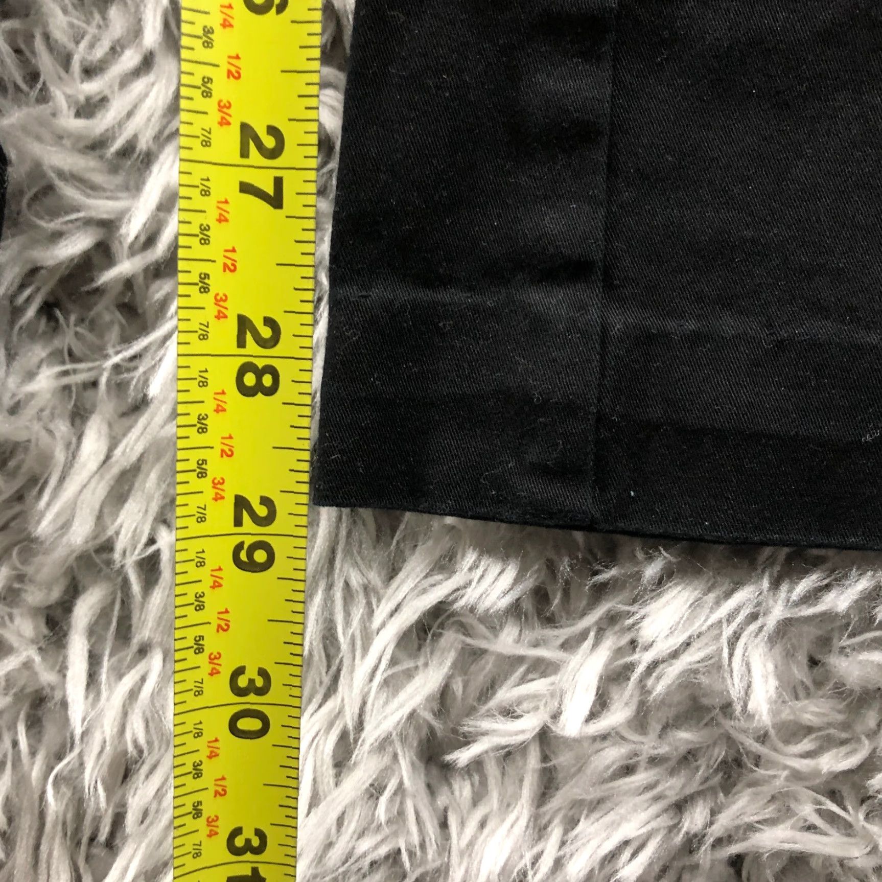 CO New York & Co Chino Pants Size 8 Tall Womens Mid Rise Straight Leg Black Size 30" / US 8 / IT 44 - 3 Thumbnail