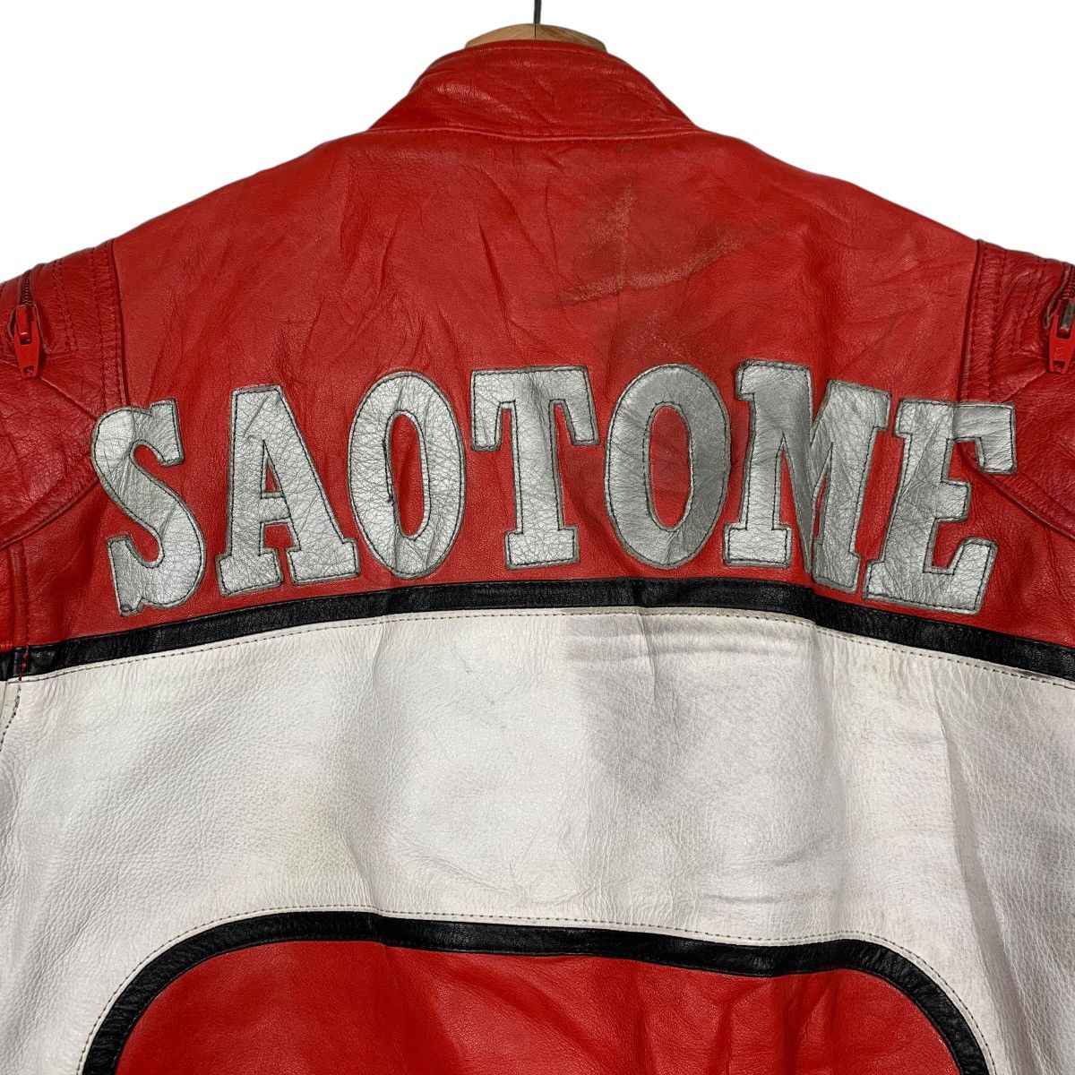 Japanese Brand TS Saotome Takashi Leather Motorcycle Racing Biker Suit Size US 28 / EU 44 - 12 Thumbnail