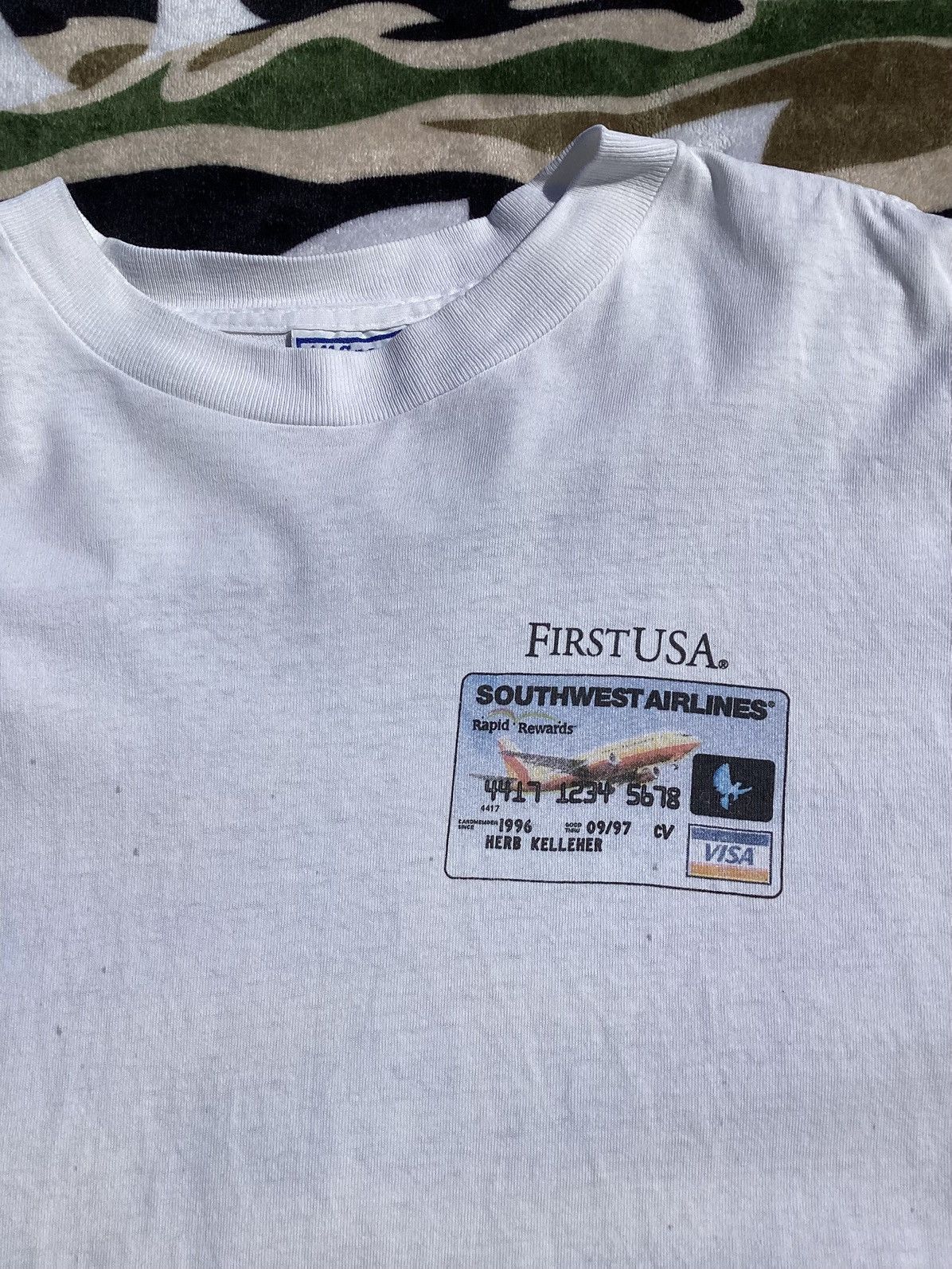 All Sport Vtg 1990s Southwest airlines earn when you fly all sport Tee Size US XL / EU 56 / 4 - 2 Thumbnail