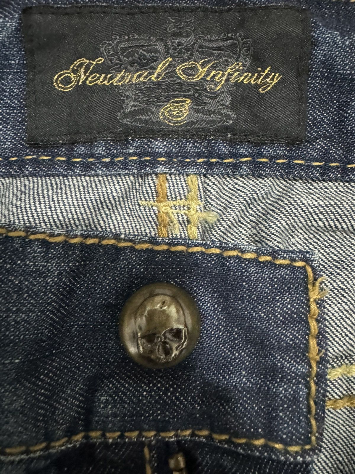 Hysteric Glamour × Japanese Brand × Vintage Vintage Neutral Infinity Japan Rare Design Jeans Size US 30 / EU 46 - 9 Thumbnail