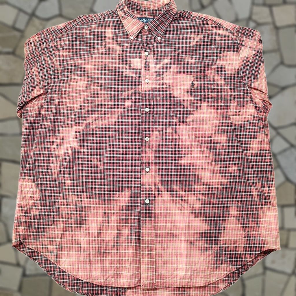 Ralph Lauren VINTAGE Polo Ralph Lauren Big Shirt Button-Down Shirt XL Mens Red 90s Retro College Hip Hop Preppy USA Size US XL / EU 56 / 4 - 1 Thumbnail