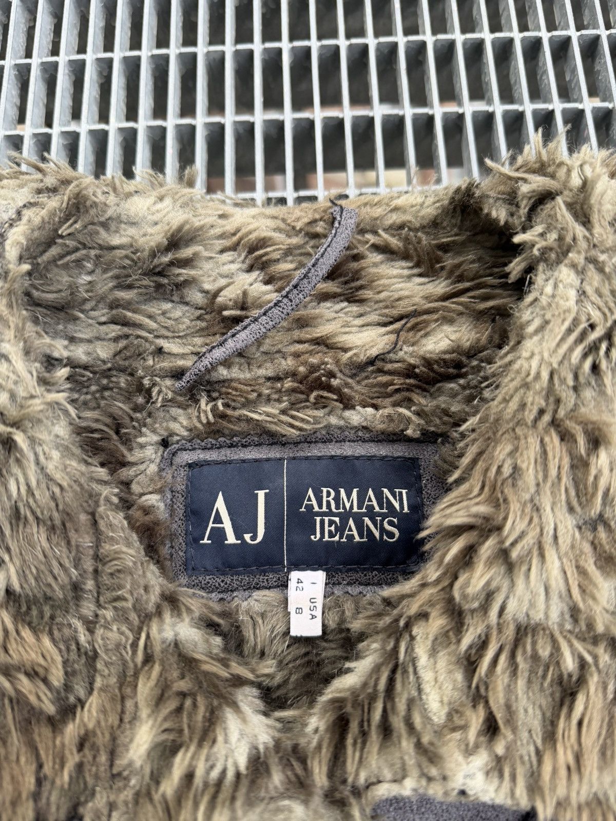 Armani Armani Jeans Suede Mohair Fuzzy Jacket Size S / US 4 / IT 40 - 4 Thumbnail